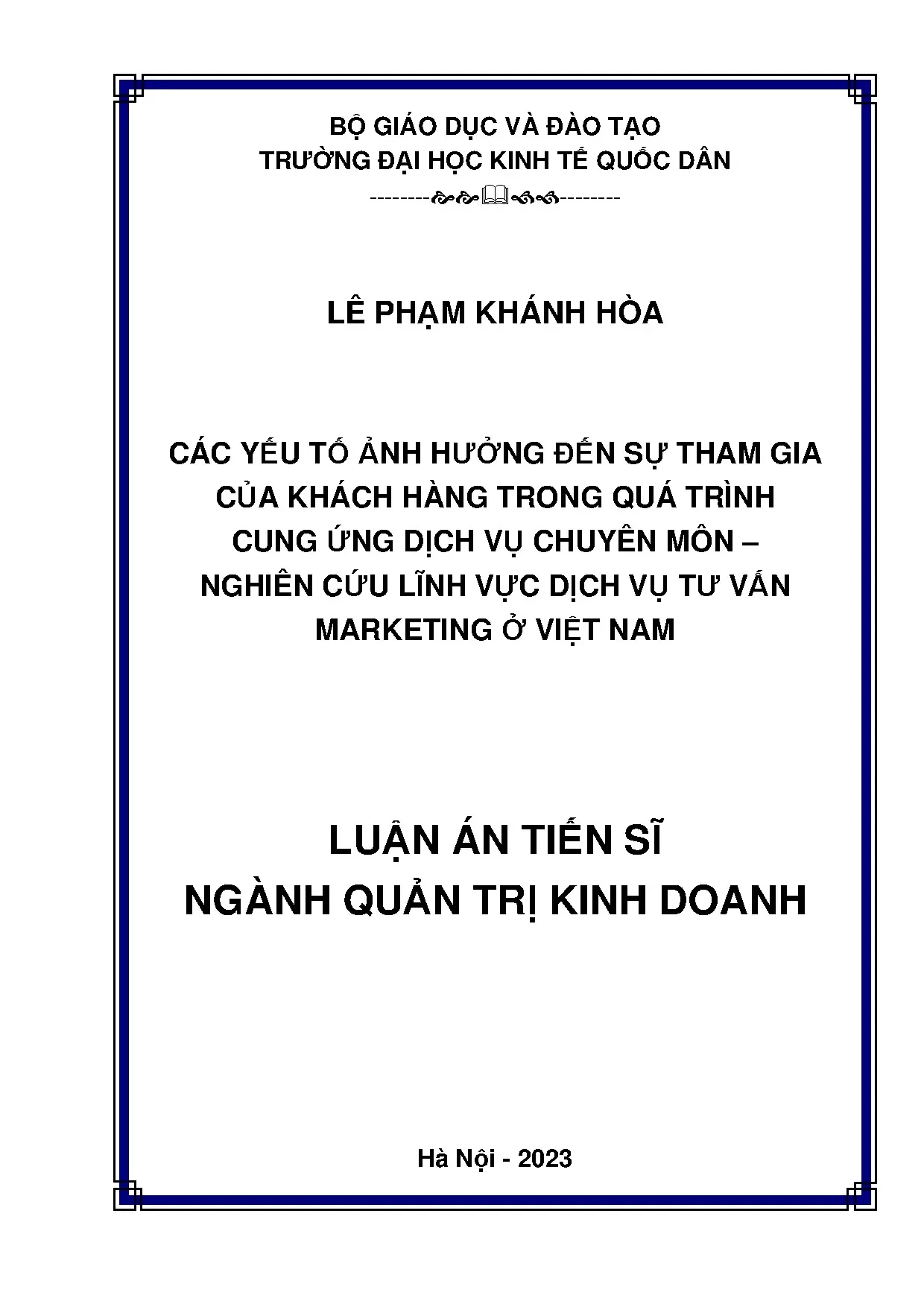 Yếu tố ảnh hưởng tham gia khách hàng dịch vụ chuyên môn Việt Nam