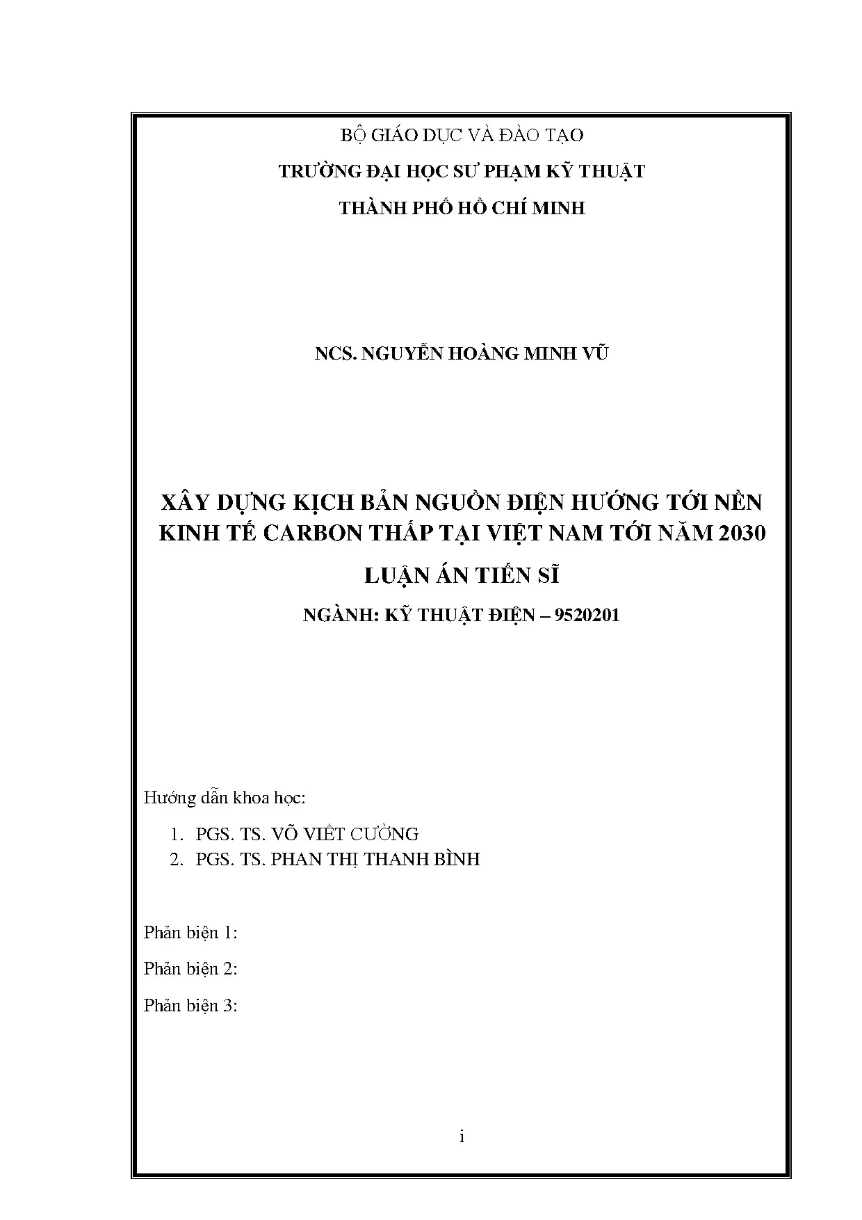 Nghiên cứu kịch bản nguồn điện hướng tới nền kinh tế carbon thấp