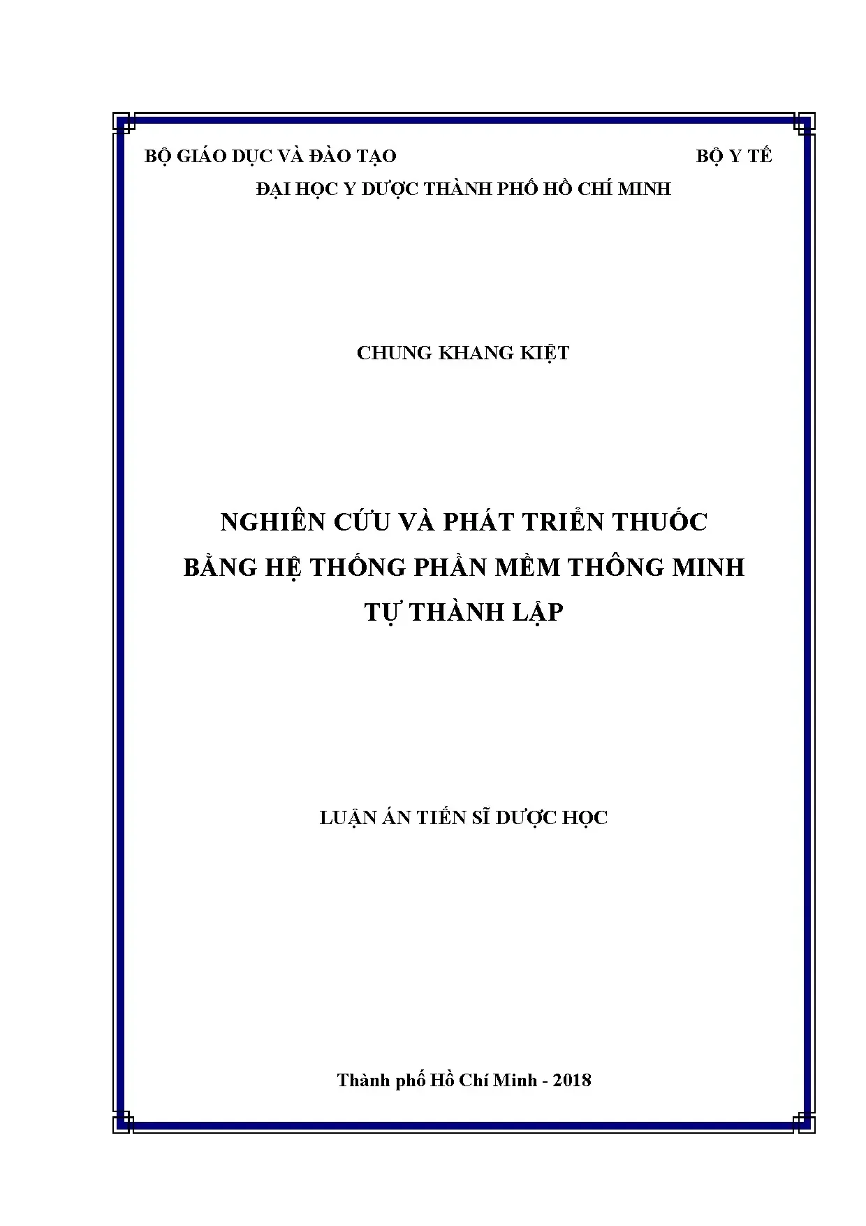 Phát triển thuốc bằng phần mềm thông minh tự thành lập