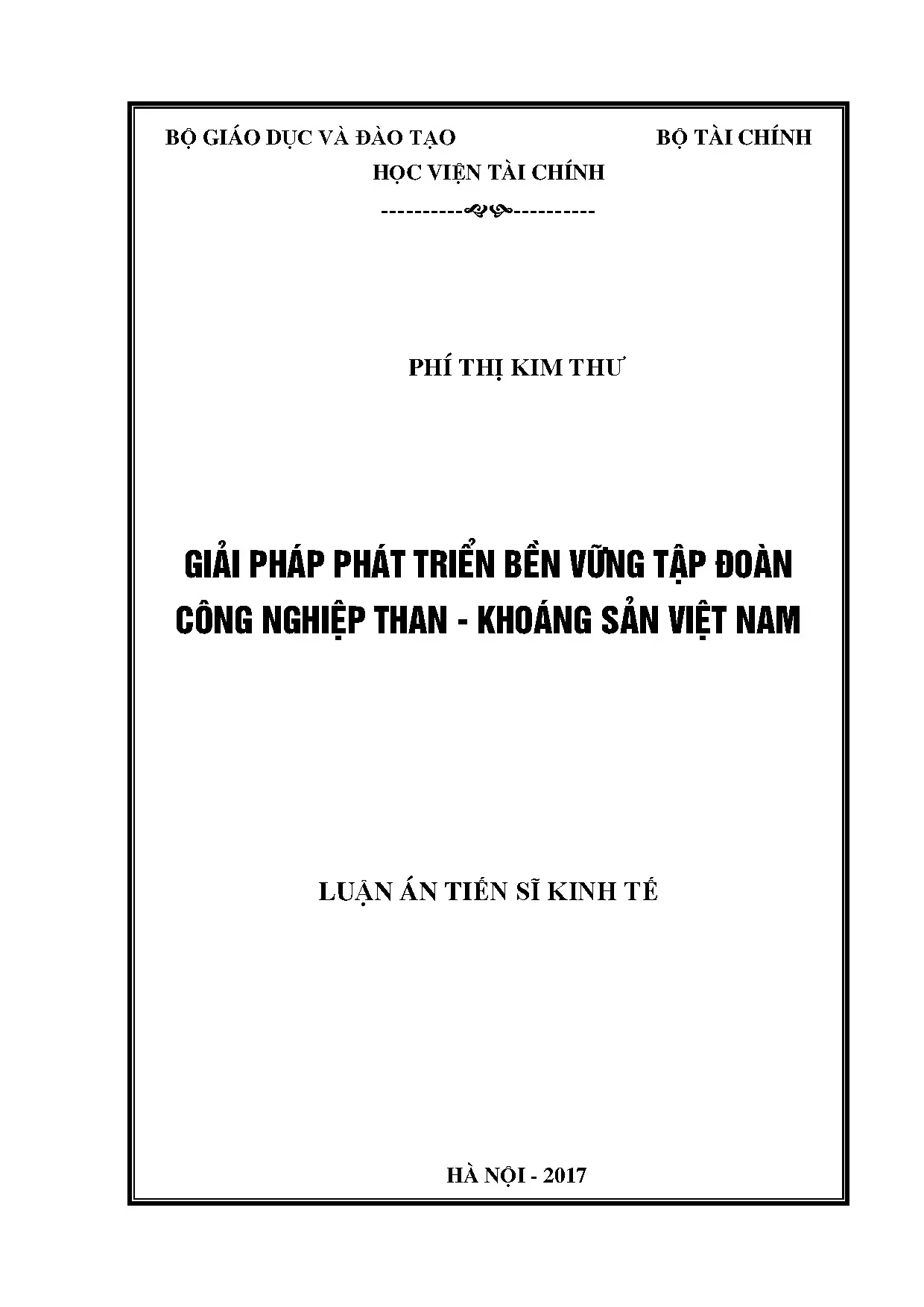 Phát triển bền vững Tập đoàn Than - Khoáng sản Việt Nam
