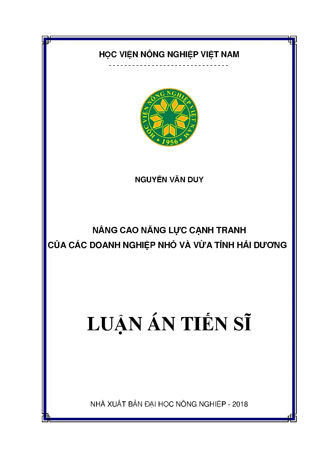 Nâng cao năng lực cạnh tranh DNNVV Hải Dương