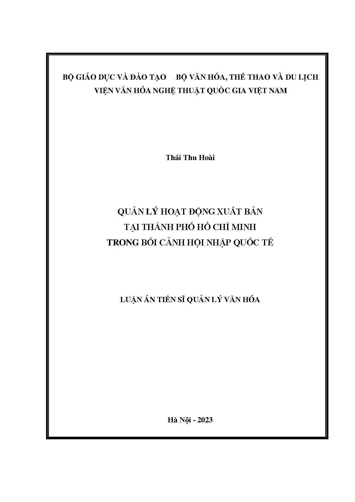 Quản lý xuất bản TP.HCM: Bối cảnh hội nhập quốc tế