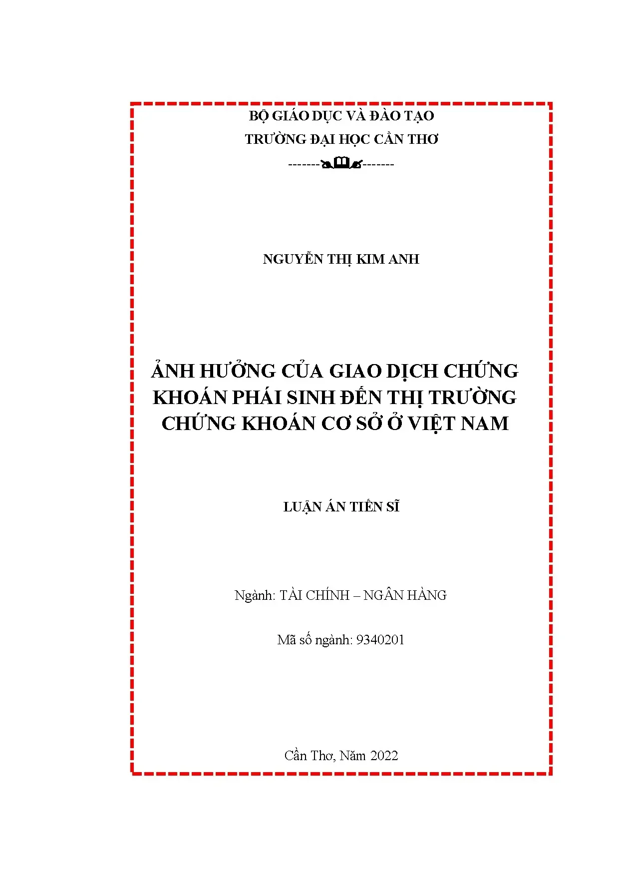 Luận án tiến sĩ ảnh hưởng của giao dịch chứng khoán phái sin