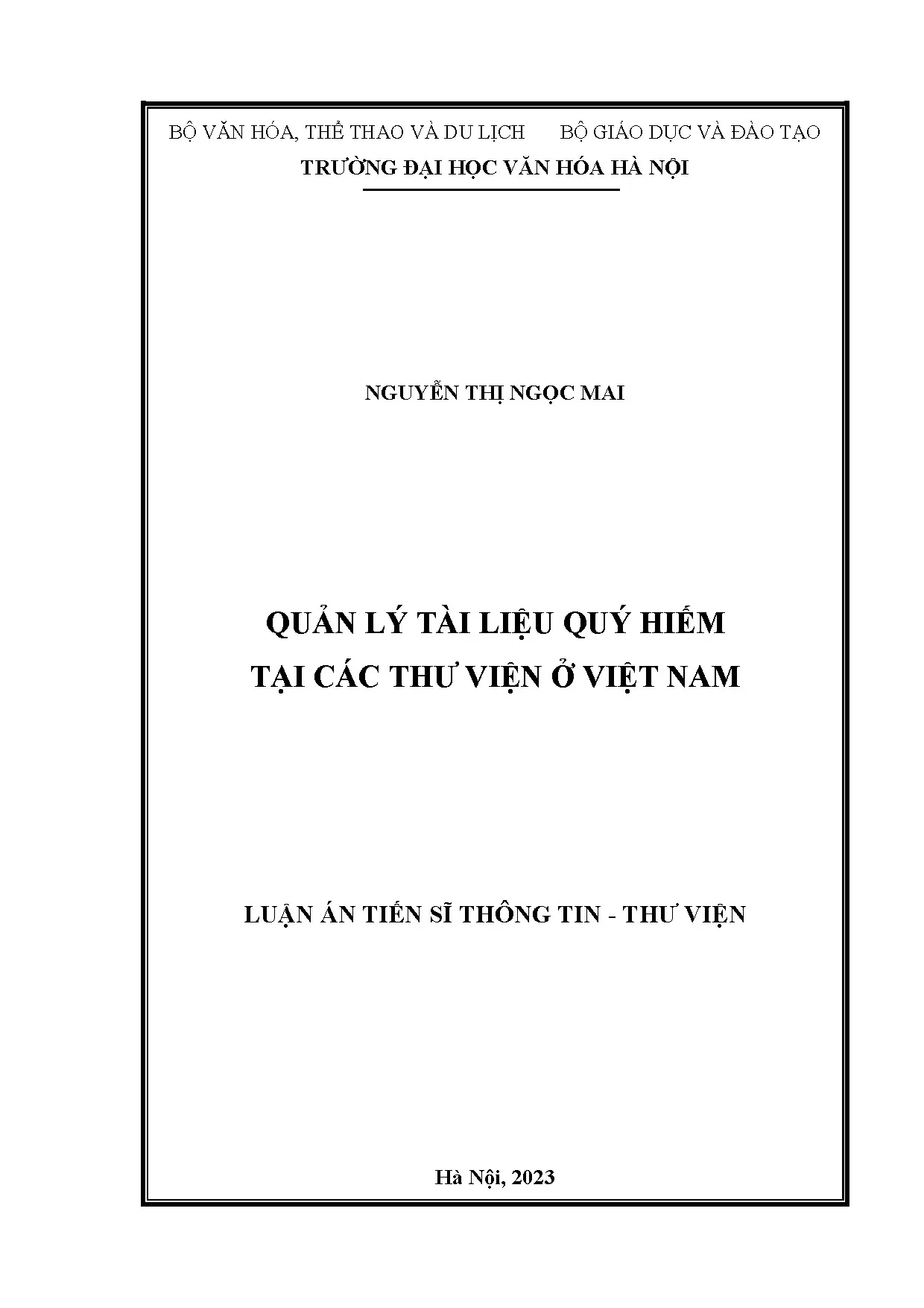 Quản lý tài liệu quý hiếm tại các thư viện Việt Nam