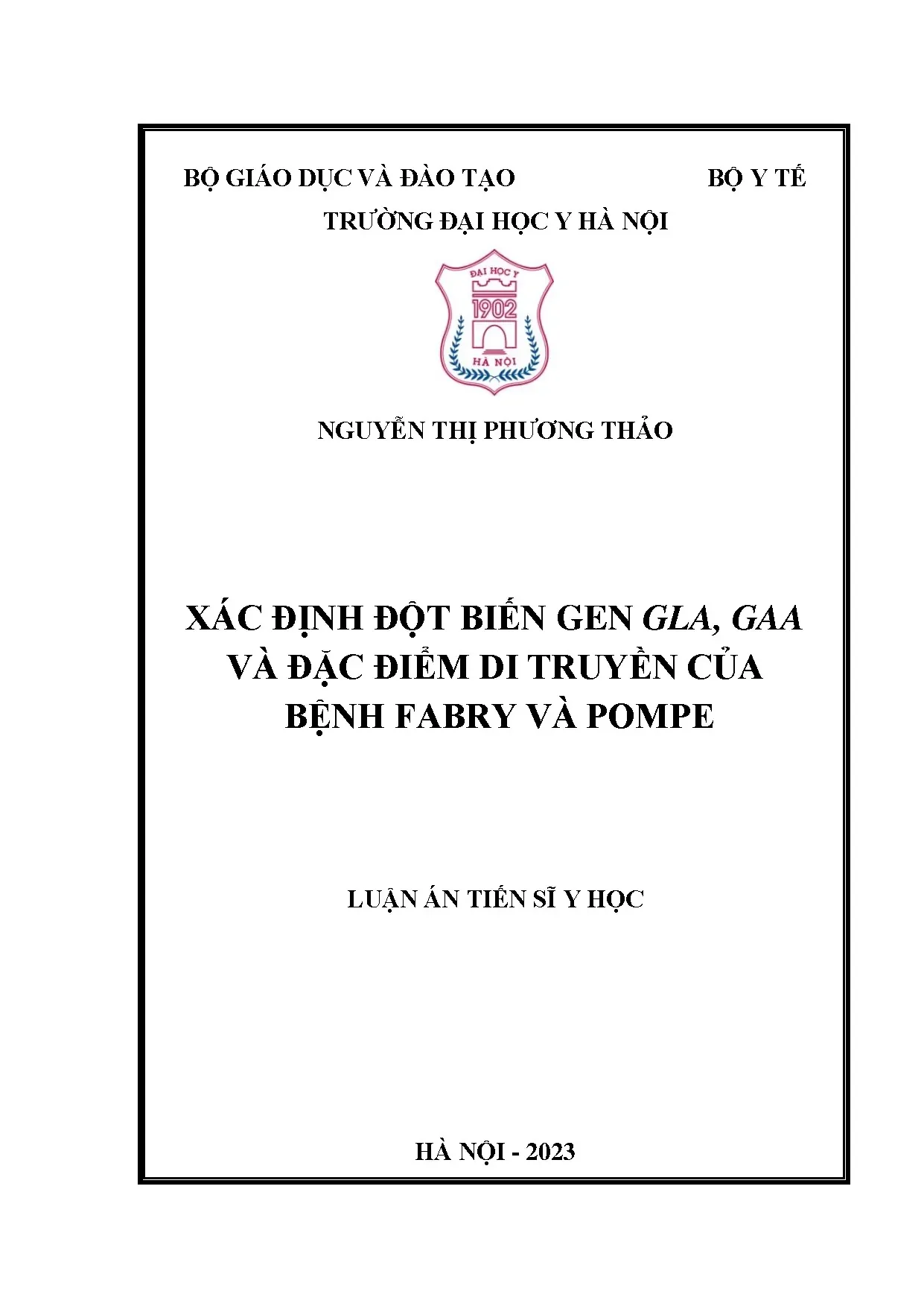 Đột biến gen GLA, GAA: Bệnh Fabry và Pompe