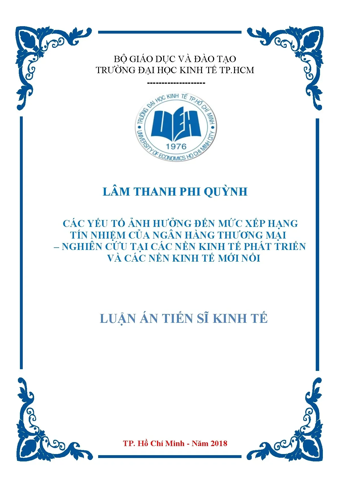 Các yếu tố ảnh hưởng xếp hạn tín nhiệm ngân hàng thương mại