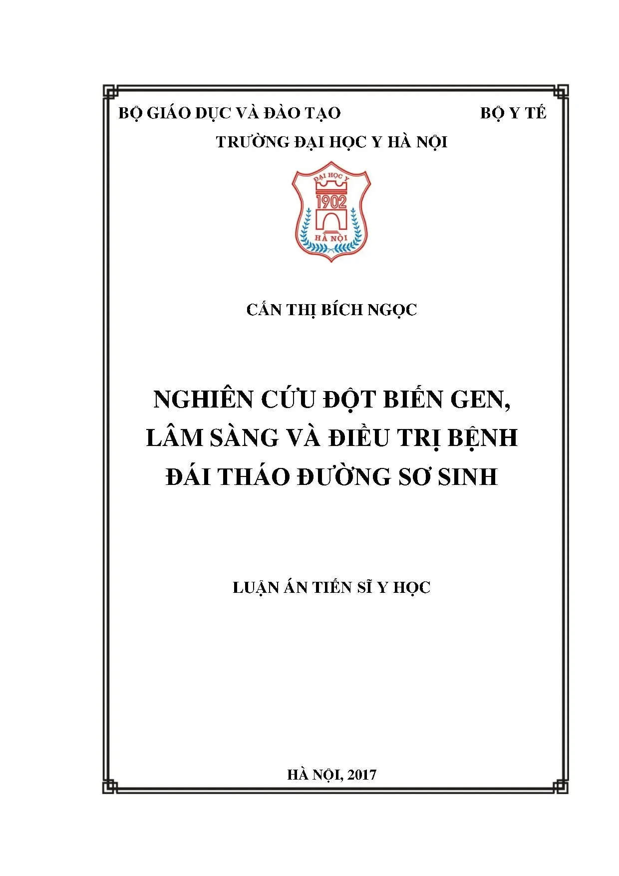 Đột biến gen và điều trị đái tháo đường sơ sinh (56 ký tự)