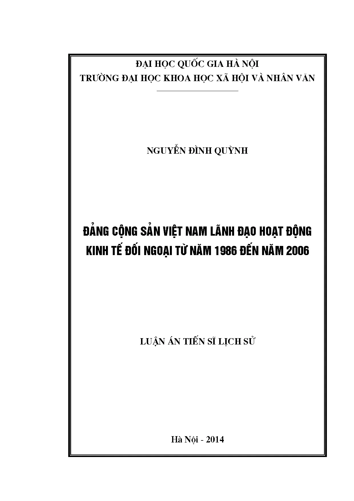 Luận án tiến sĩ đảng cộng sản việt nam lãnh đạo hoạt động ki