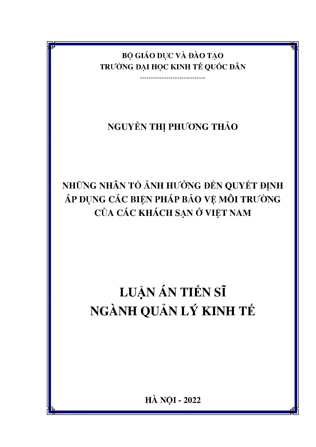 Luận án tiến sĩ những nhân tố ảnh hưởng đến quyết định áp dụ