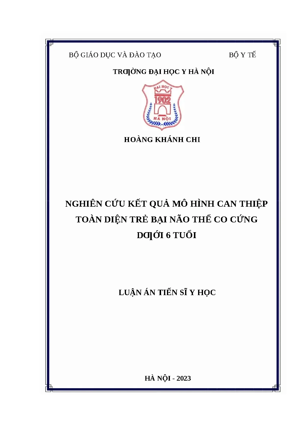 Nghiên cứu phục hồi chức năng cho trẻ bại não thể co cứng