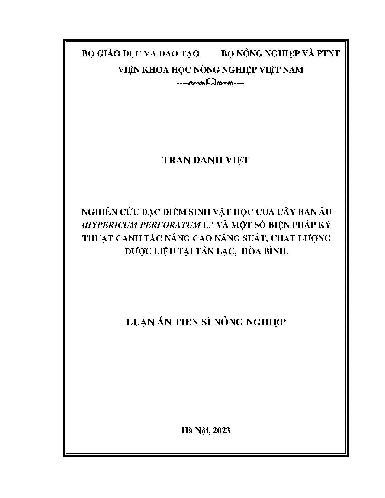 Nghiên cứu đặc điểm sinh vật học cây Ban Âu