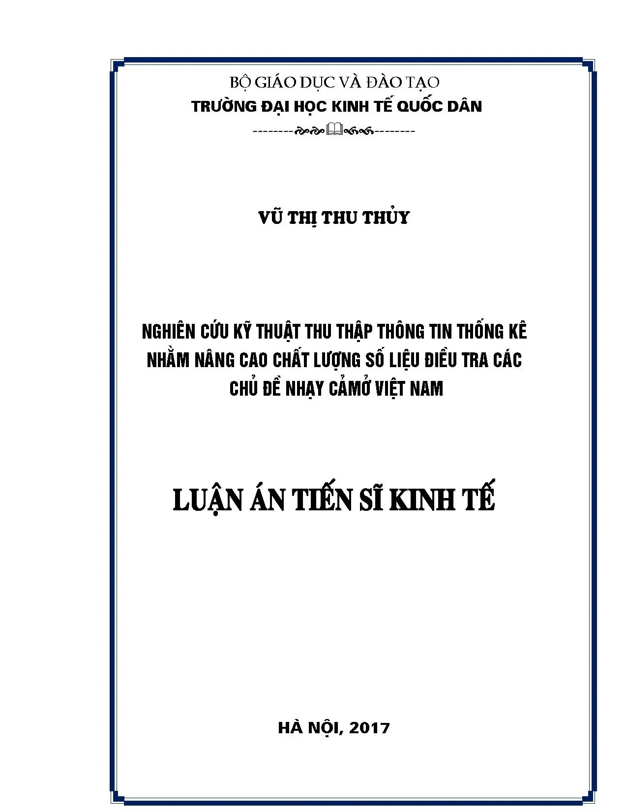 Nghiên cứu kỹ thuật thu thập thông tin chủ đề nhạy cảm ở Việt Nam