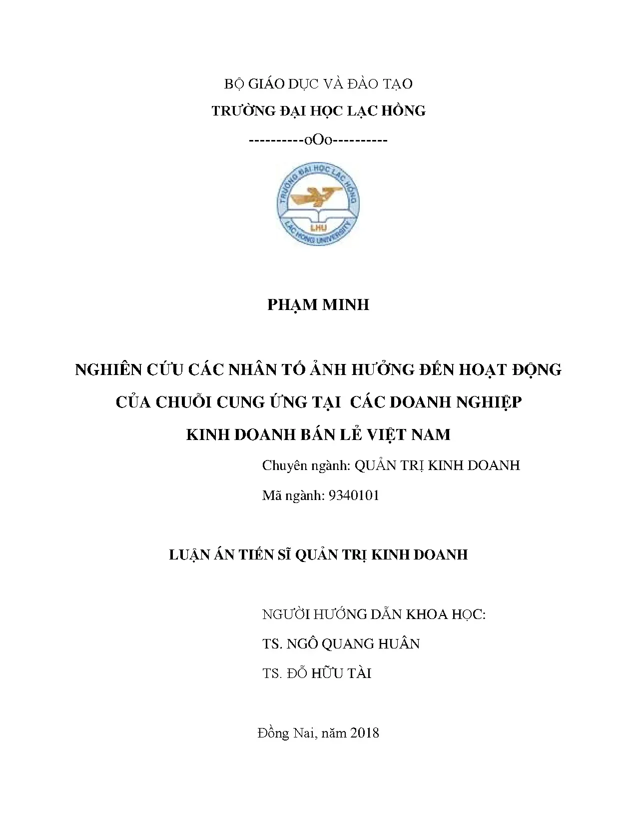 Các nhân tố ảnh hưởng chuỗi cung ứng bán lẻ Việt Nam