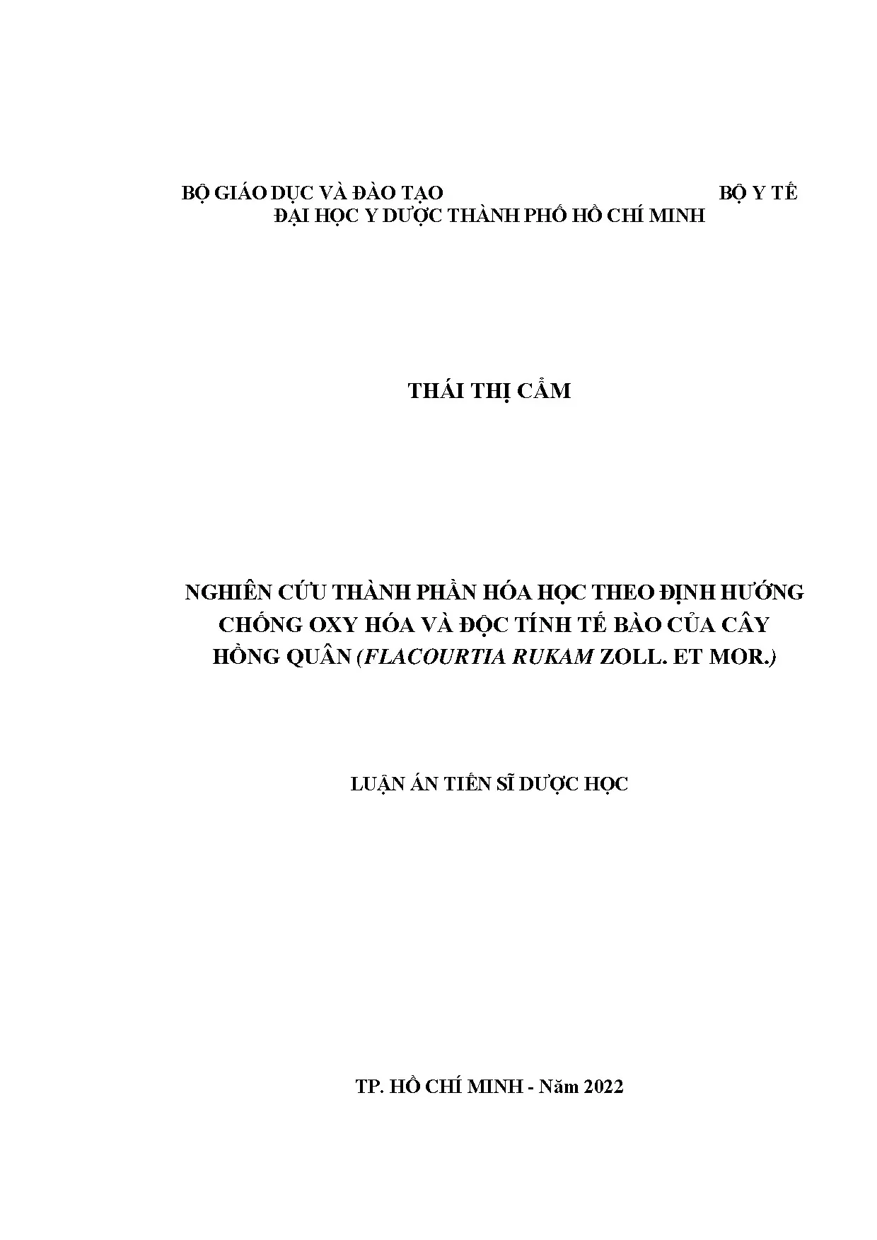 Luận án tiến sĩ nghiên cứu thành phần hóa học theo định hướn