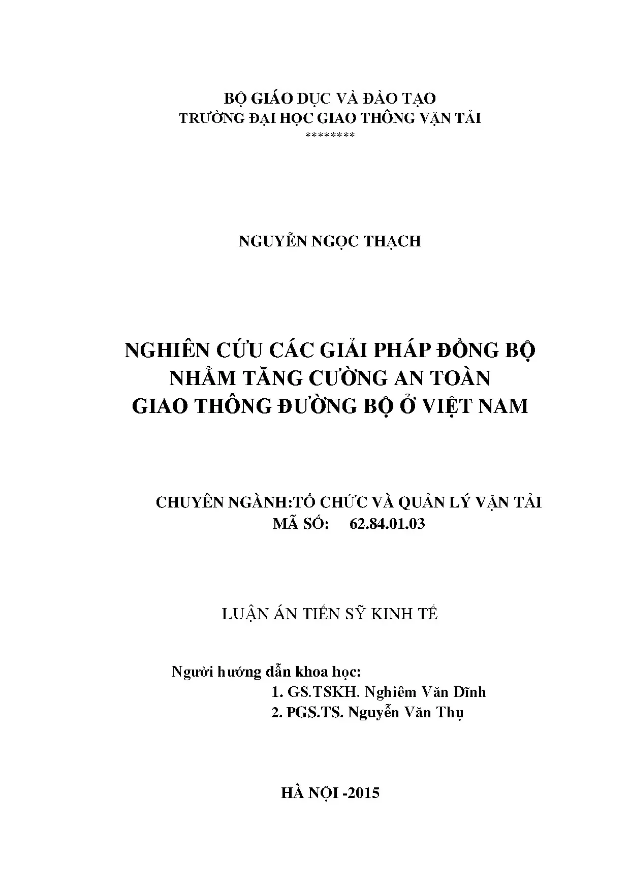 Giải pháp đồng bộ tăng cường an toàn giao thông đường bộ