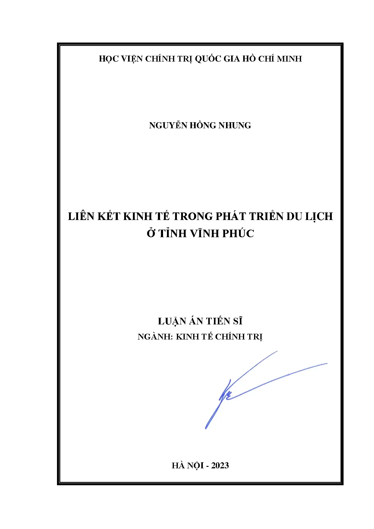 Luận án tiến sĩ kinh tế chính trị liên kết kinh tế trong phá
