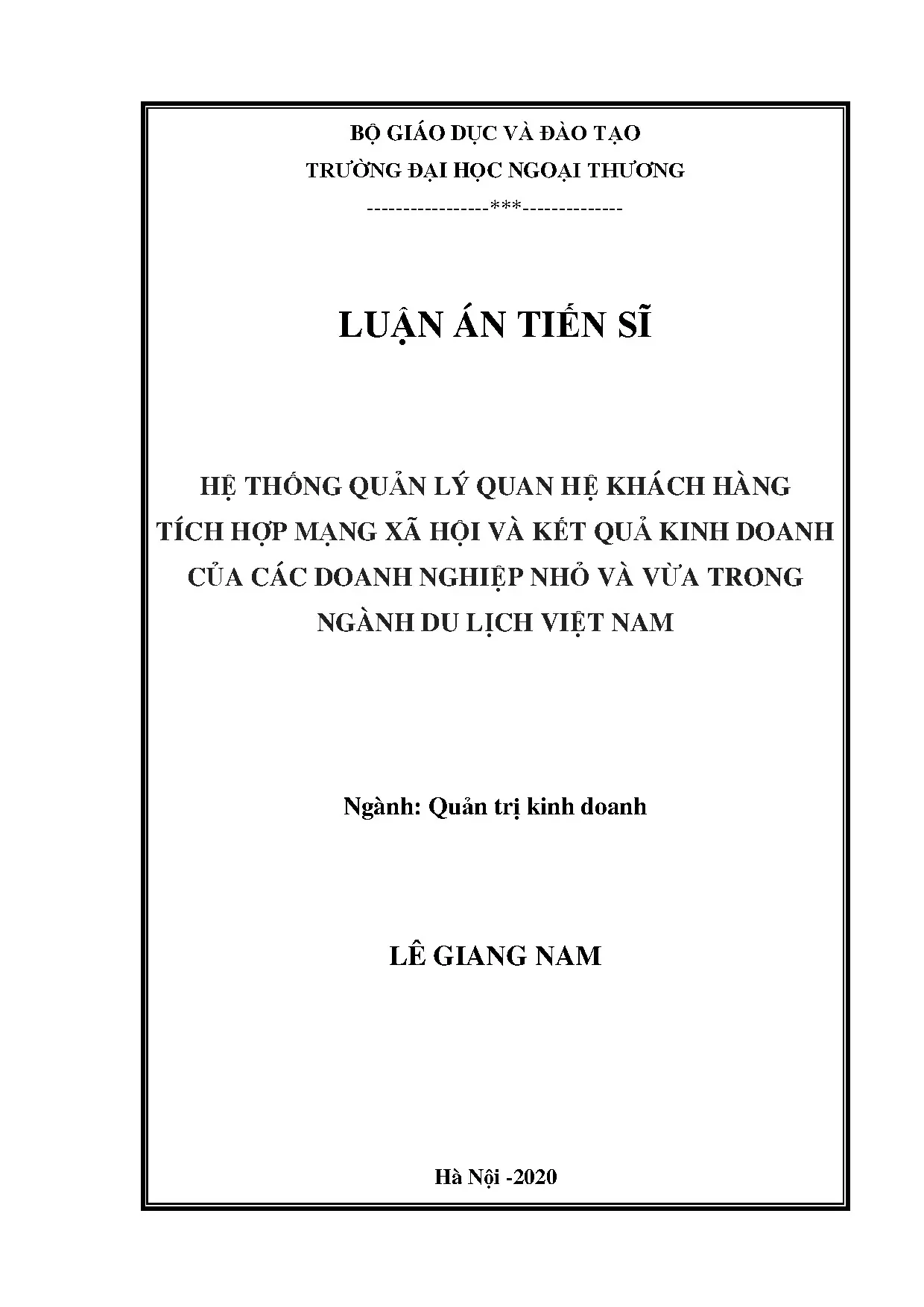 Hệ thống quản lý quan hệ khách hàng tích hợp mạng xã hội
