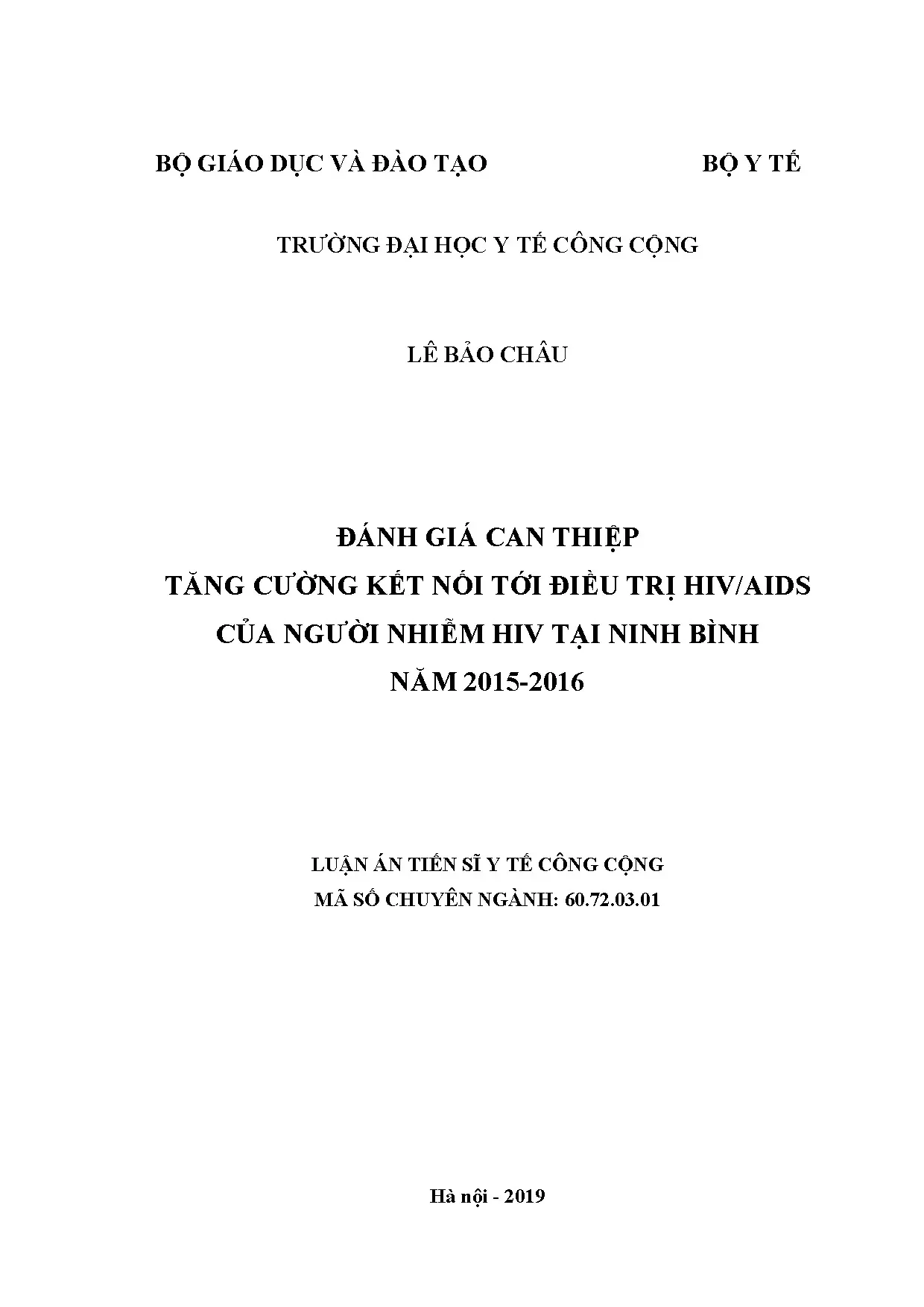 Đánh giá can thiệp tăng cường kết nối điều trị HIV/AIDS tại Ninh Bình