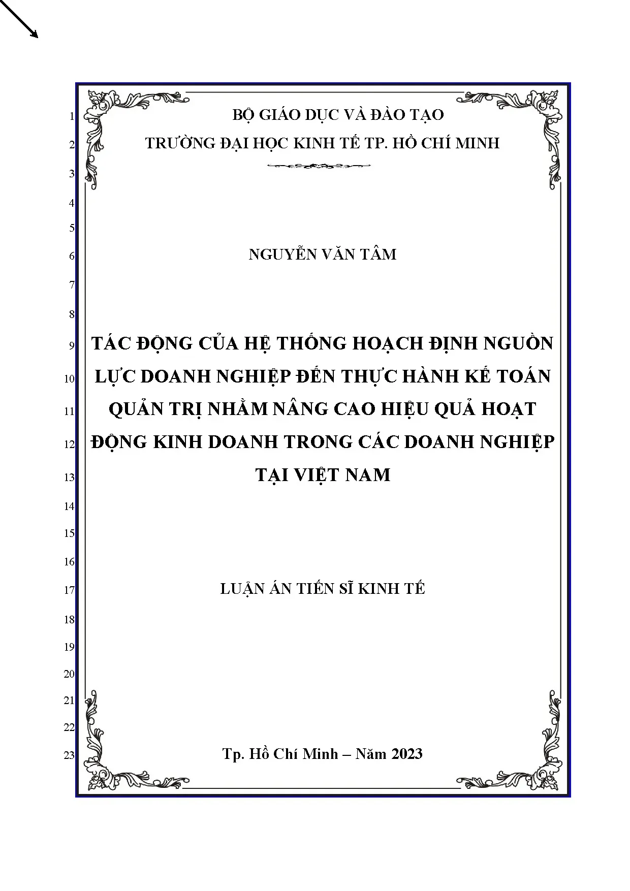 Tác động hệ thống ERP đến kế toán quản trị và hiệu quả kinh doanh