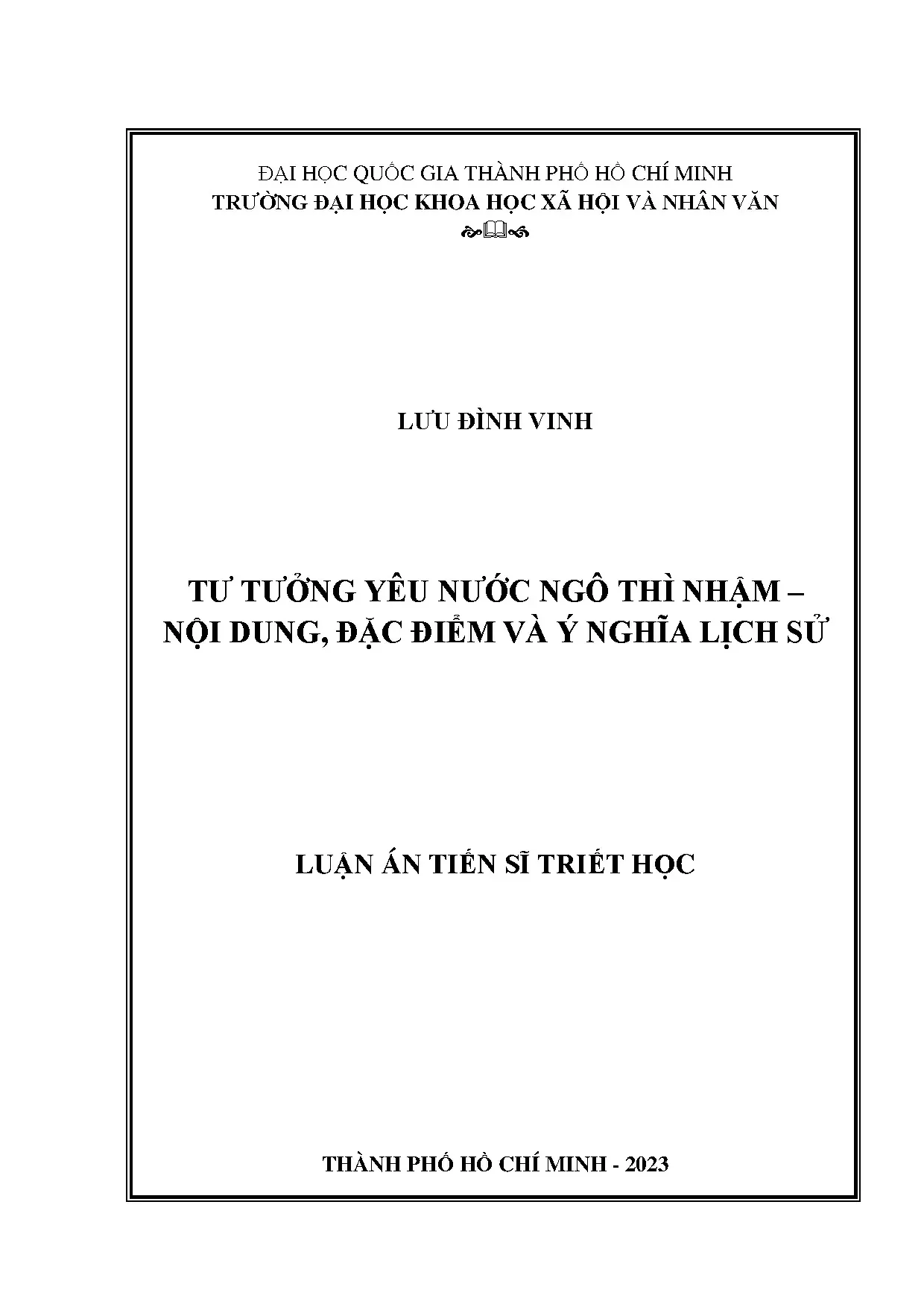 Tư tưởng yêu nước Ngô Thì Nhậm: Nội dung và ý nghĩa lịch sử