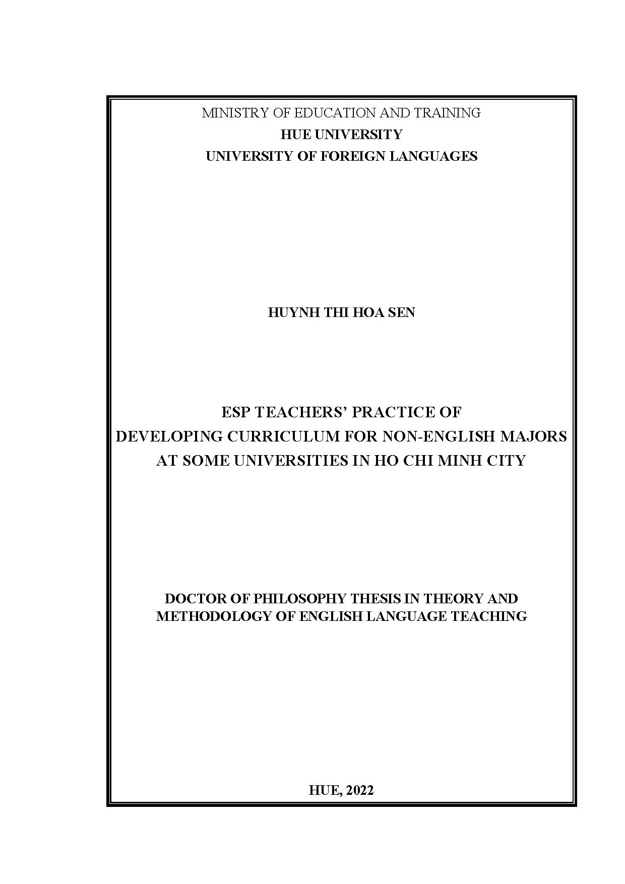 Luận án tiến sĩ esp teachers practice of developing curricul