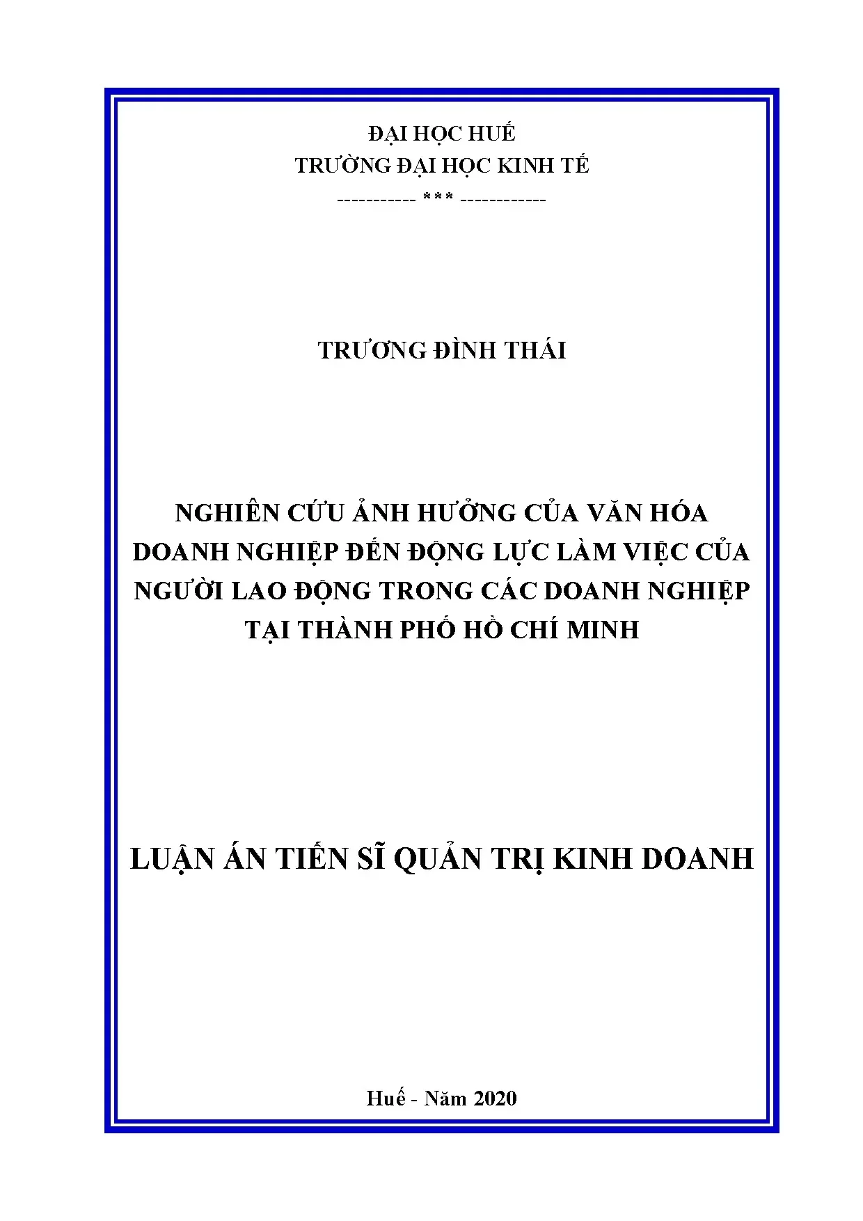 Văn hóa doanh nghiệp và động lực làm việc của người lao động