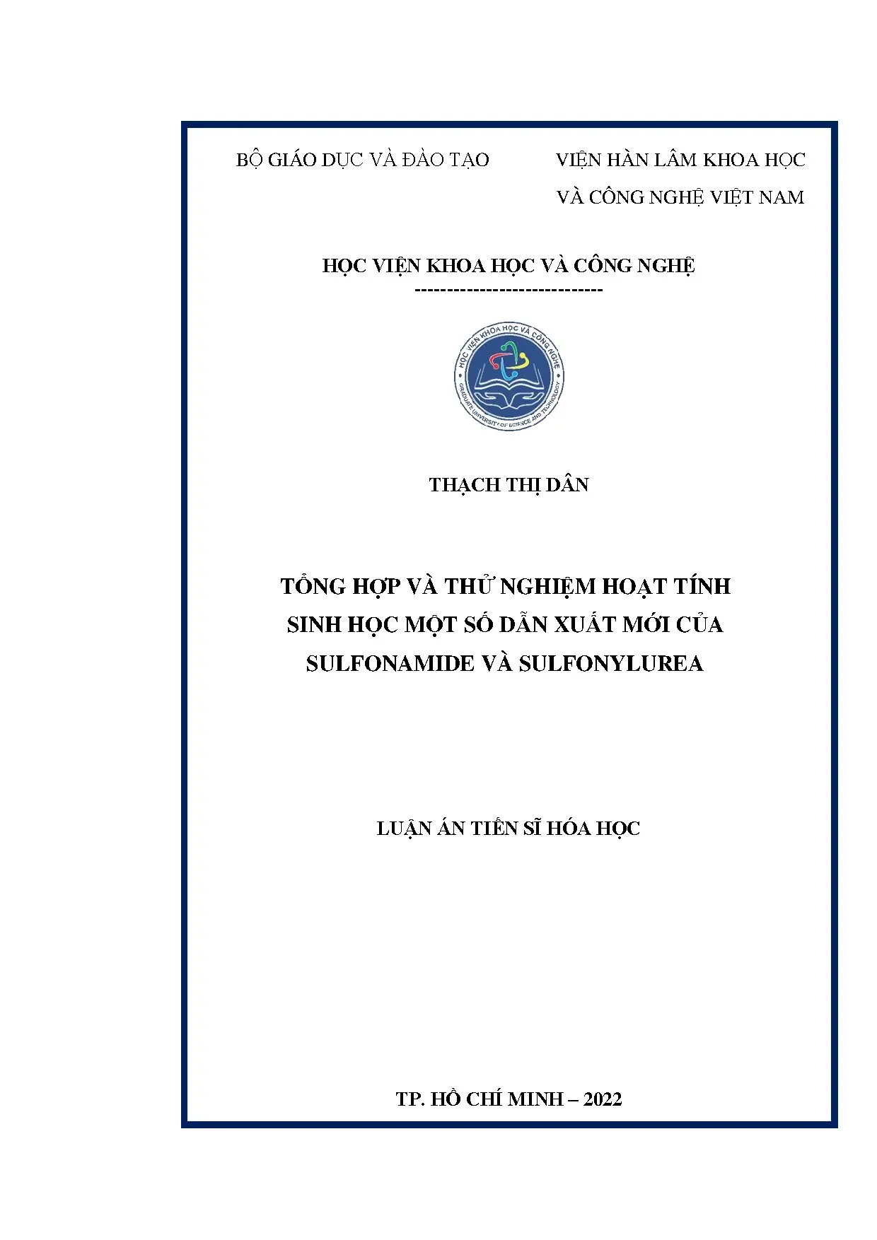 Luận án tiến sĩ tổng hợp và thử nghiệm hoạt tính sinh học mộ