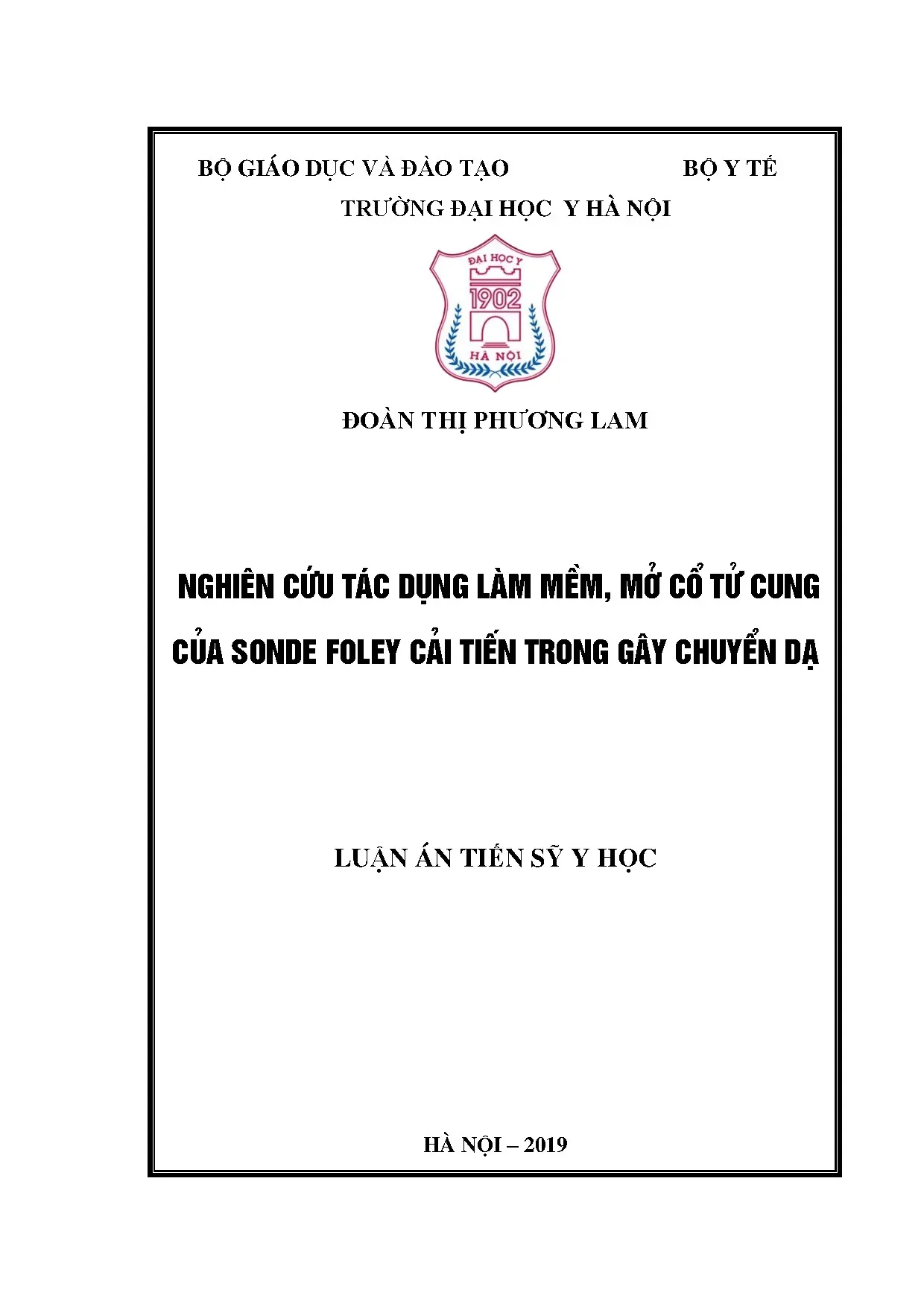 So sánh hiệu quả bóng Cook và Foley cải tiến trong gây chuyển dạ
