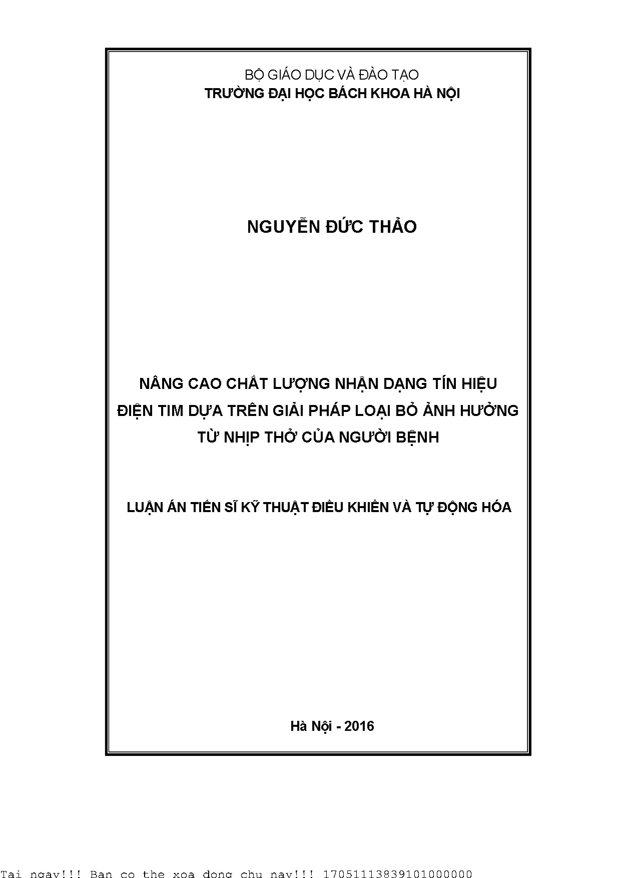 Nâng cao chất lượng nhận dạng tín hiệu điện tim: Giải pháp loại bỏ ảnh hưởng từ nhịp thở
