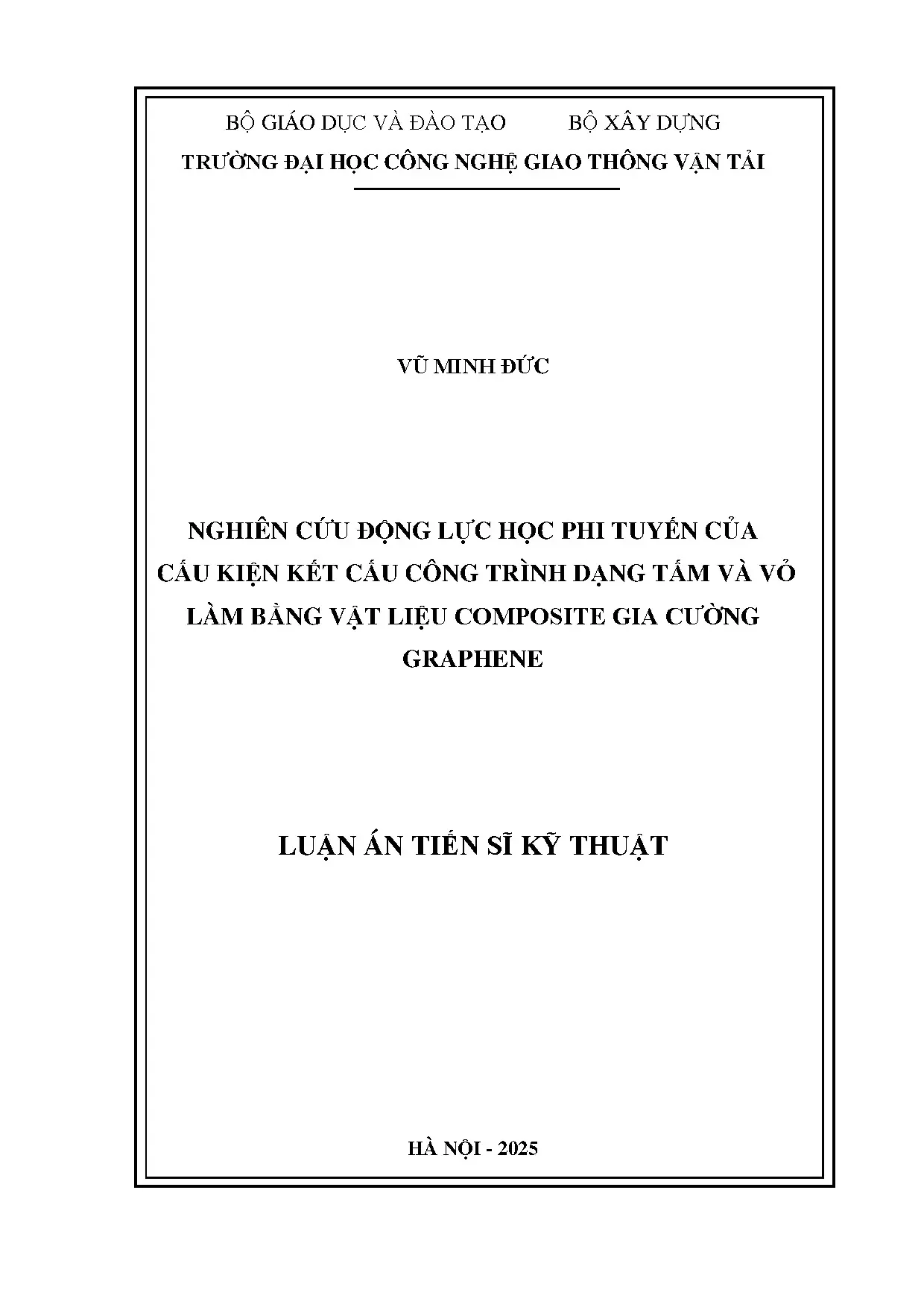 Nghiên cứu động lực học phi tuyến của cấu kiện kết cấu công trình