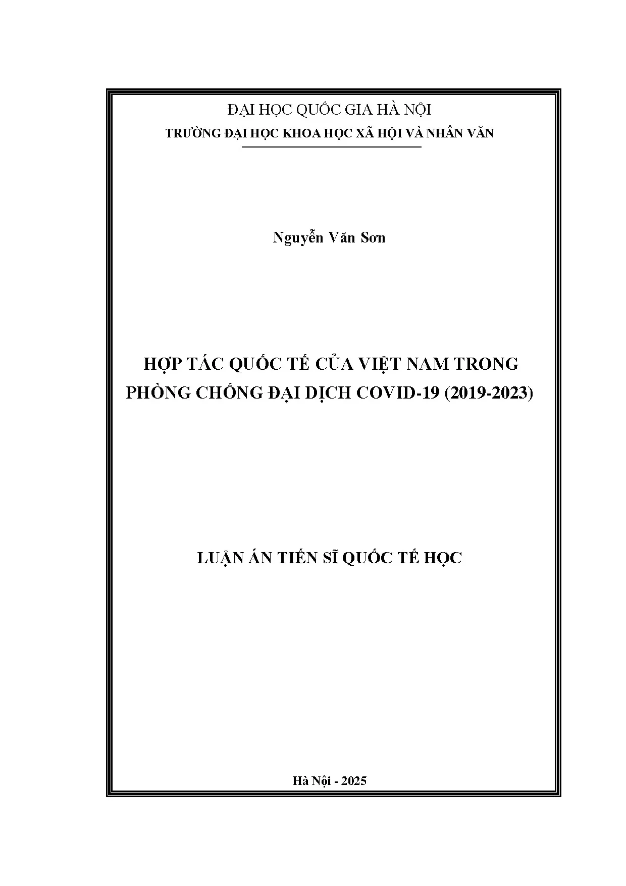 Hợp tác quốc tế của Việt Nam trong phòng chống đại dịch Covid-19