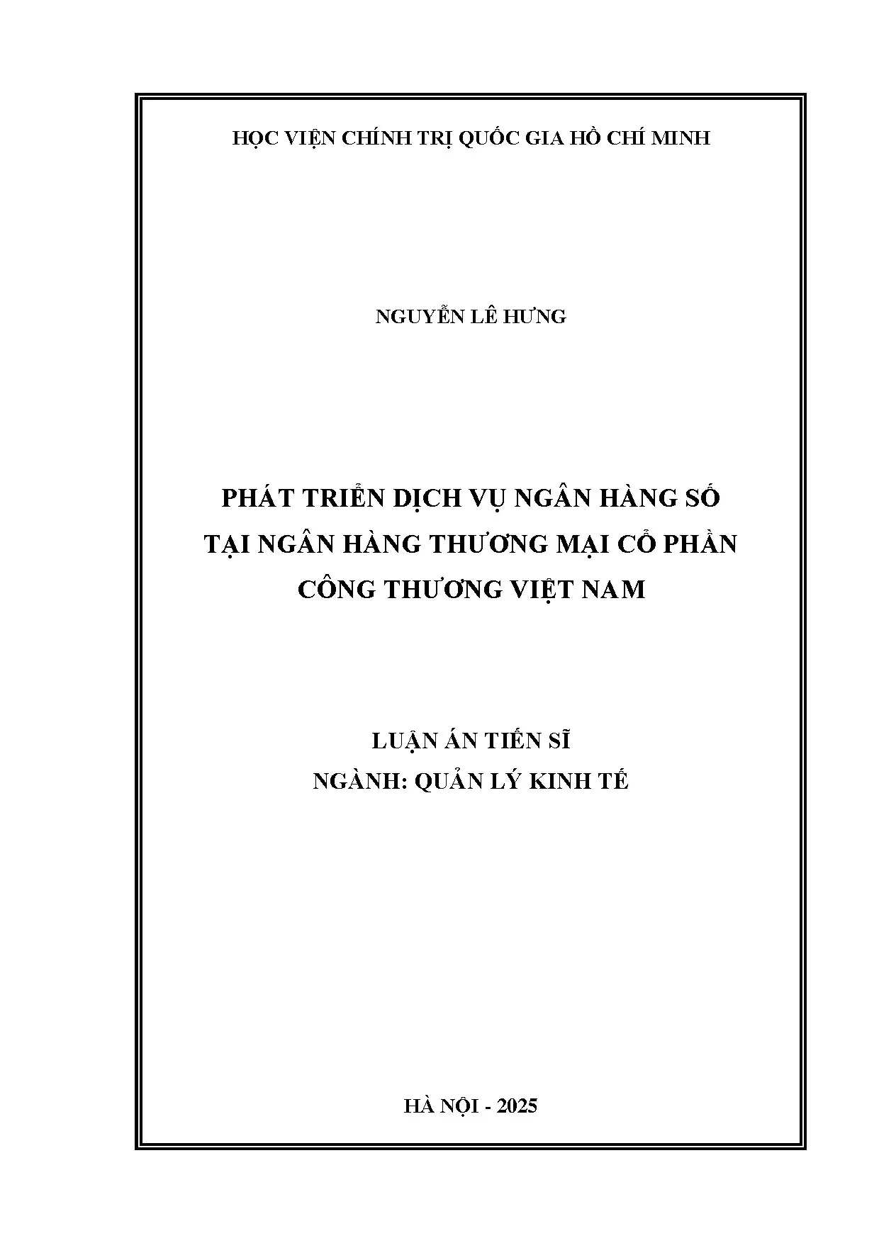 Phát triển Dịch vụ Ngân hàng Số tại Vietinbank