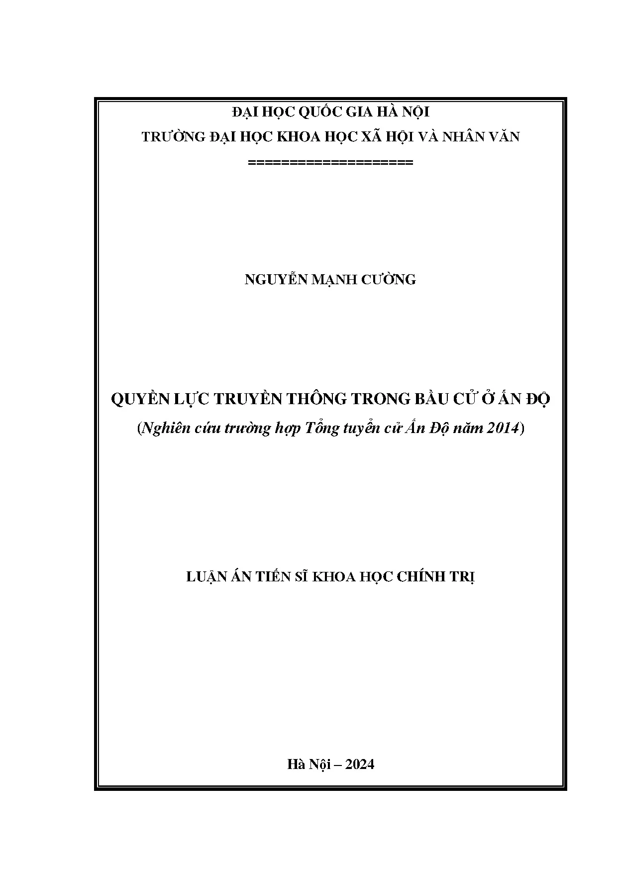 Quyền lực truyền thông bầu cử Ấn Độ: Tổng tuyển cử 2014