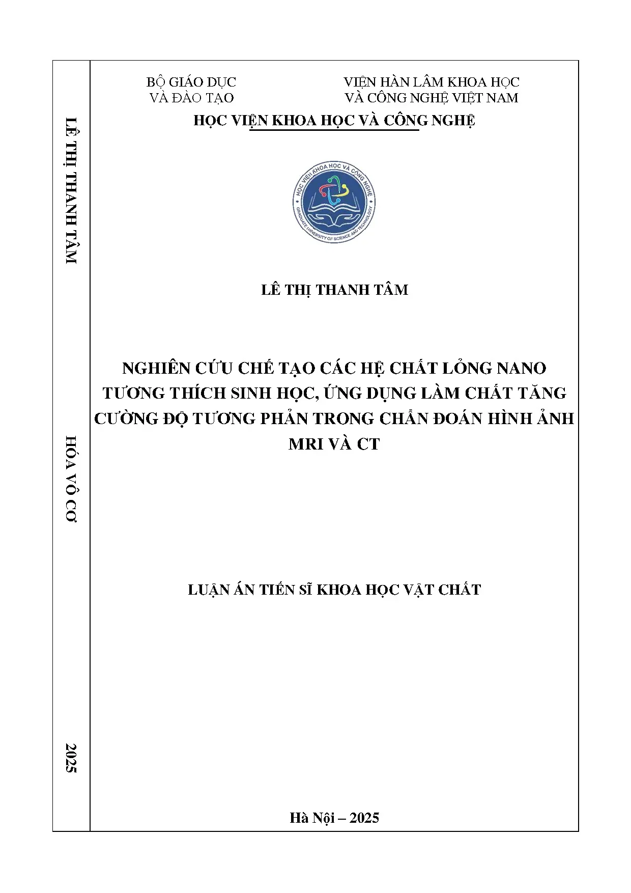 Chất lỏng Nano Tương thích Sinh học cho MRI và CT