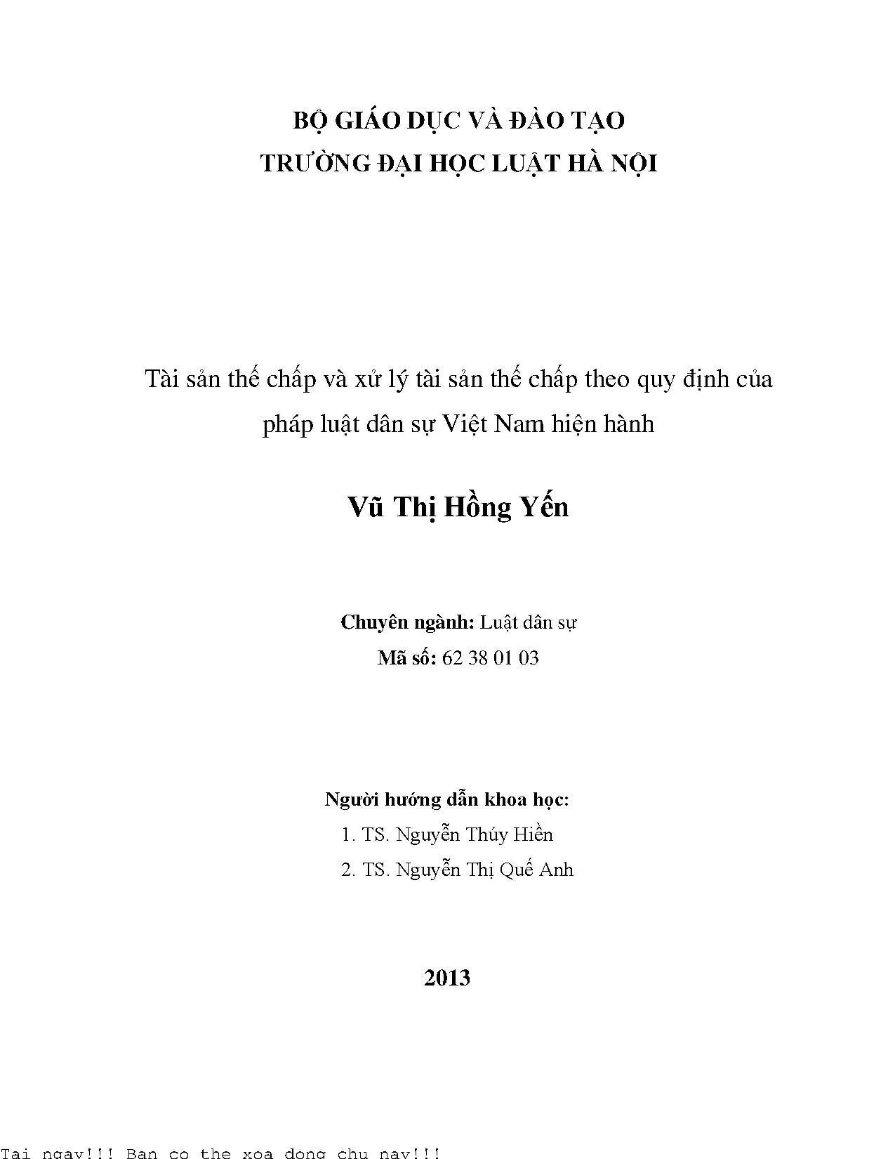 Tài sản thế chấp và xử lý tài sản thế chấp theo quy định của