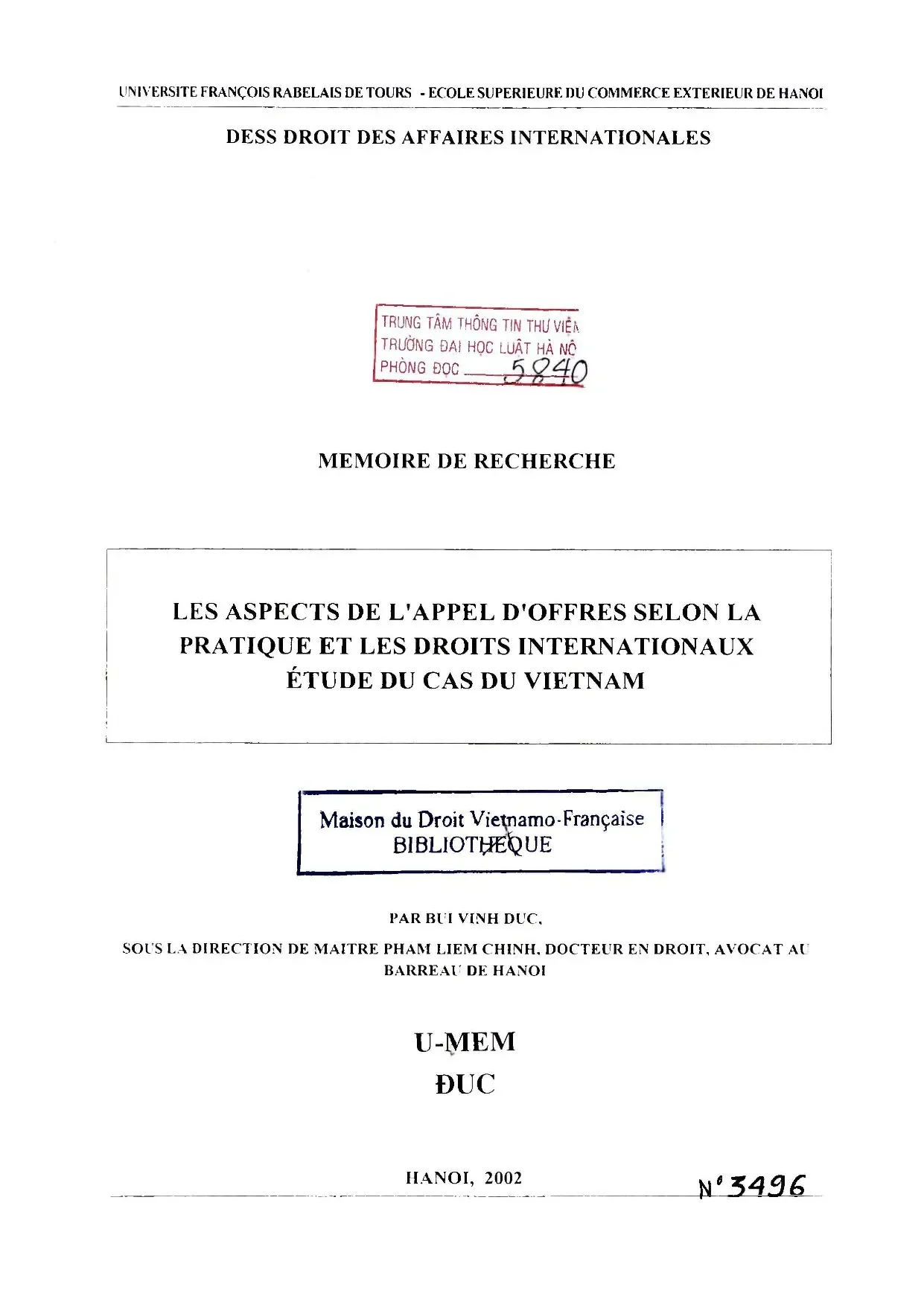 Luận án nghiên cứu les aspects de lappel doffres selon la pr