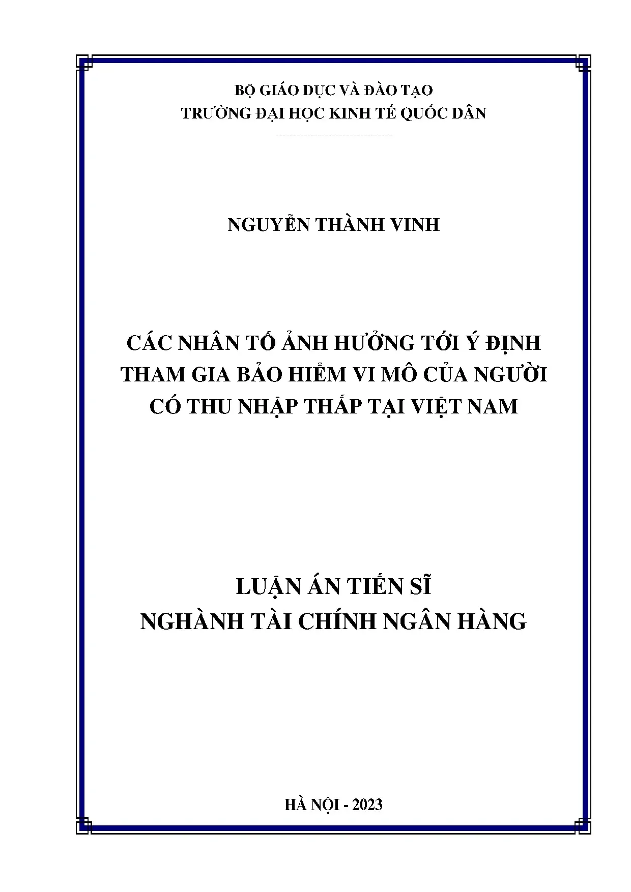 Các nhân tố ảnh hưởng đến bảo hiểm vi mô cho người thu nhập thấp