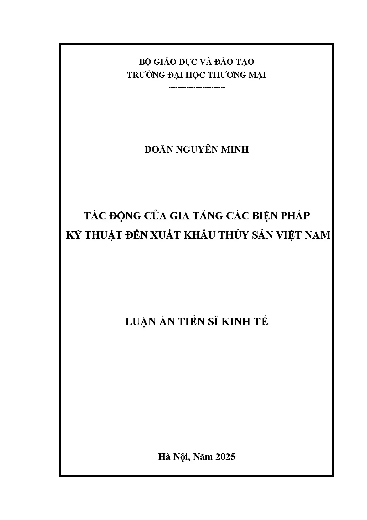 Tác động biện pháp kỹ thuật đến xuất khẩu thủy sản Việt Nam