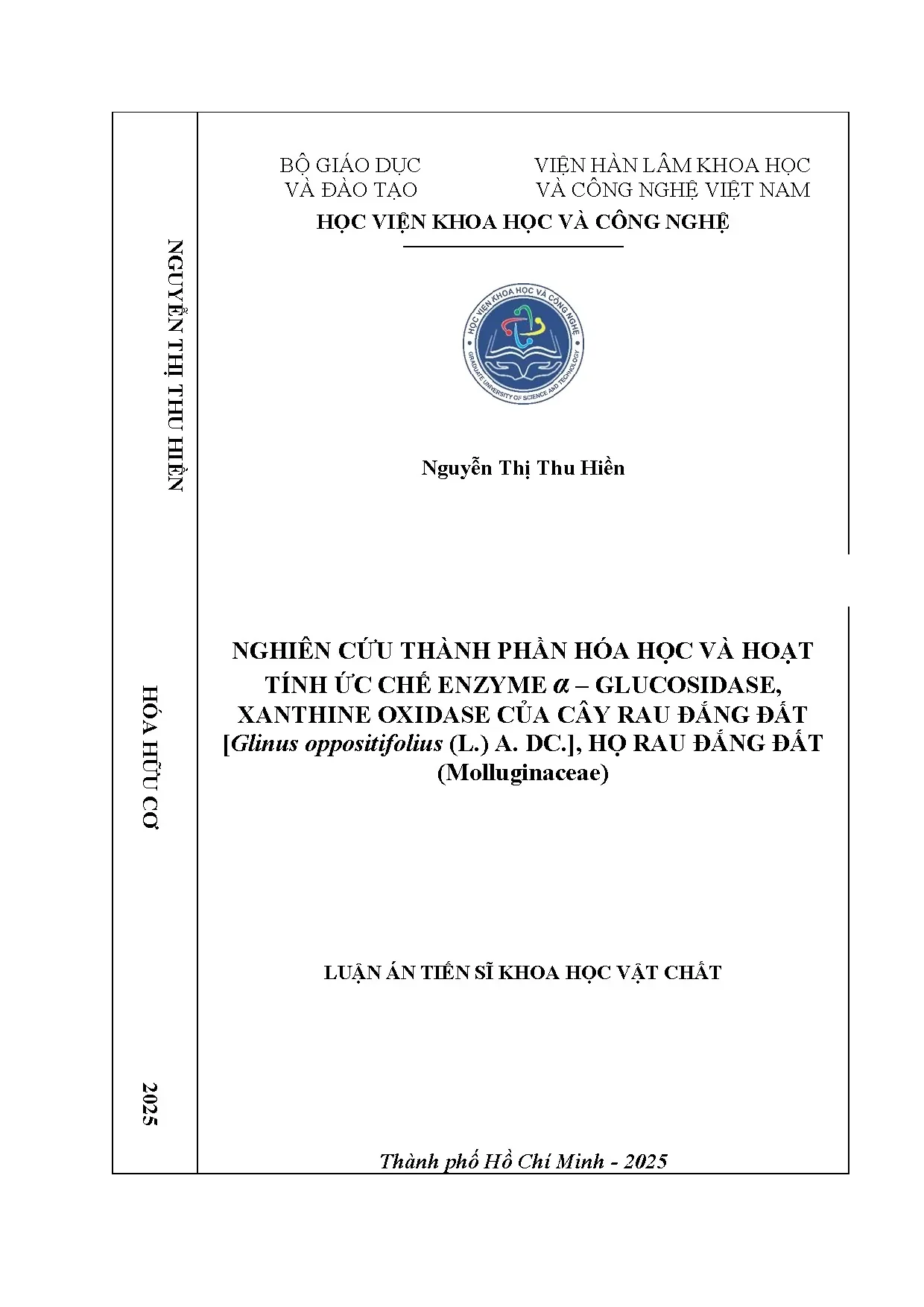 Thành phần hóa học, ức chế enzyme α-glucosidase cây Rau đắng đất