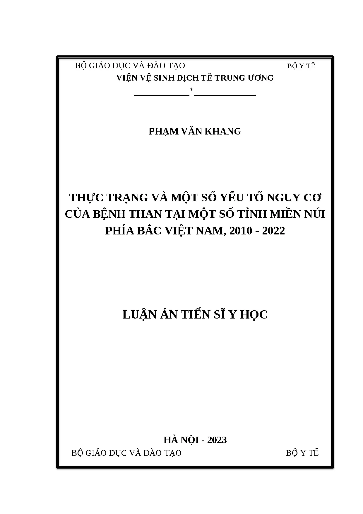 Nghiên cứu bệnh than tại Hà Giang, Sơn La