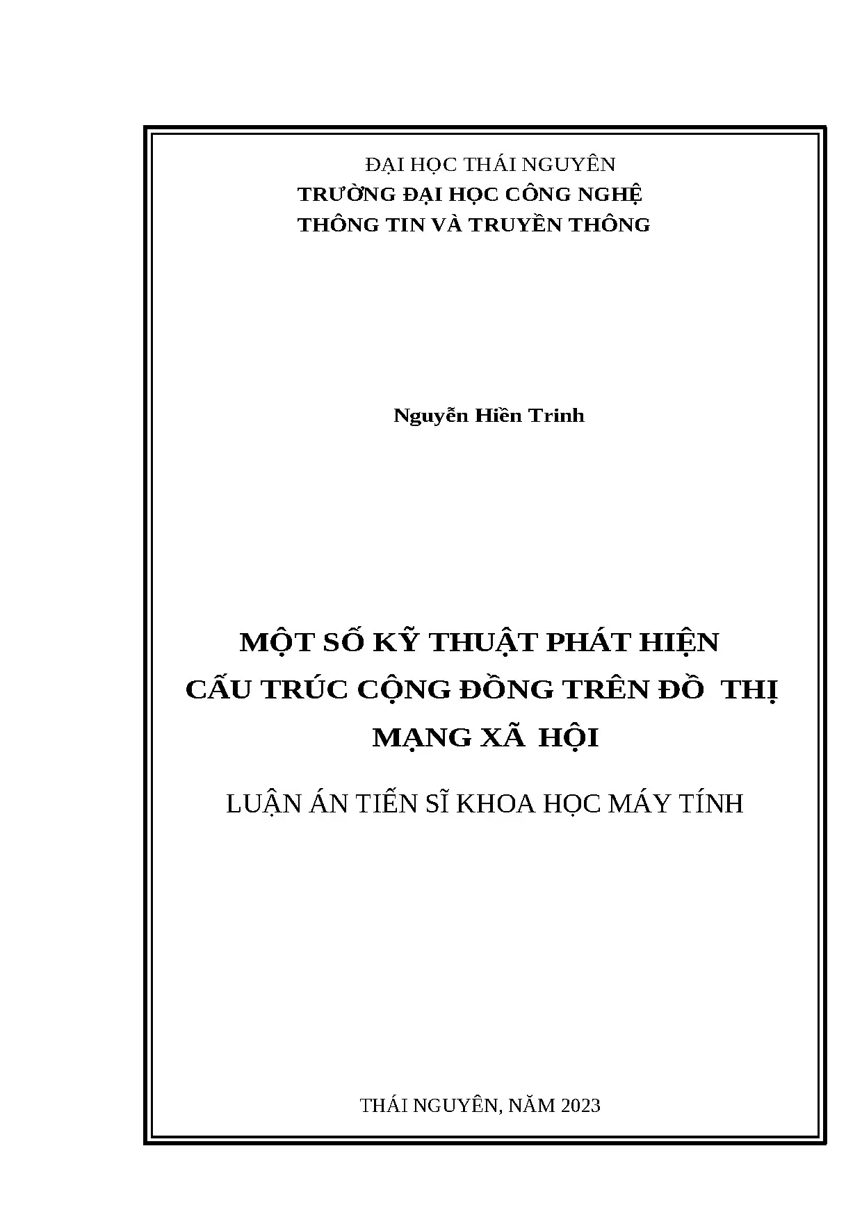 Phương pháp phát hiện cấu trúc cộng đồng mạng xã hội