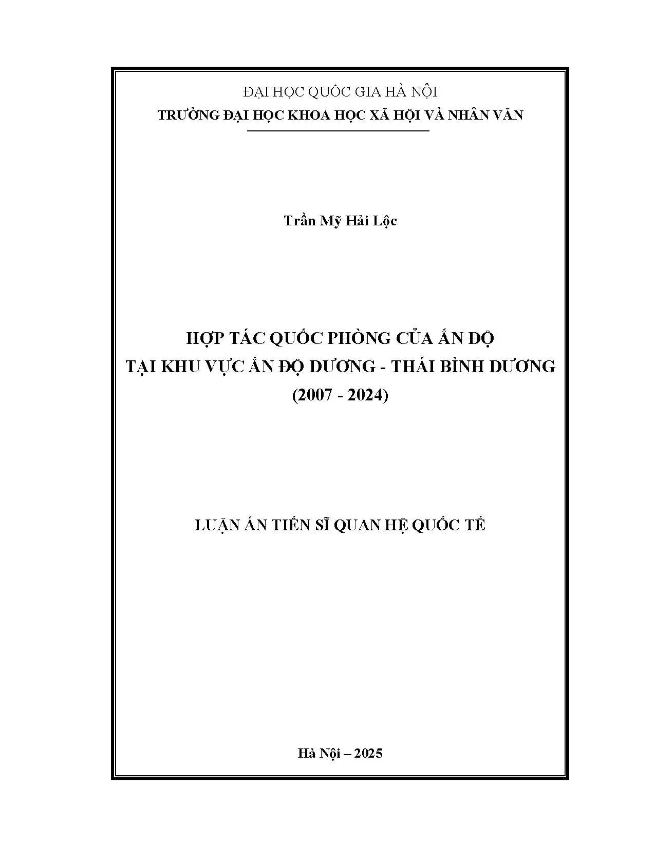 Hợp tác quốc phòng Ấn Độ tại Ấn Độ Dương - Thái Bình Dương