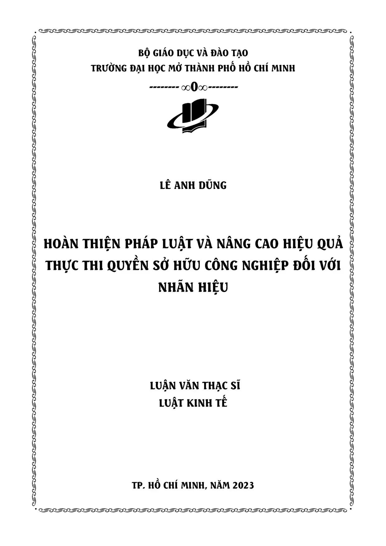 Hoàn thiện pháp luật và thực thi quyền sở hữu công nghiệp đối với nhãn hiệu