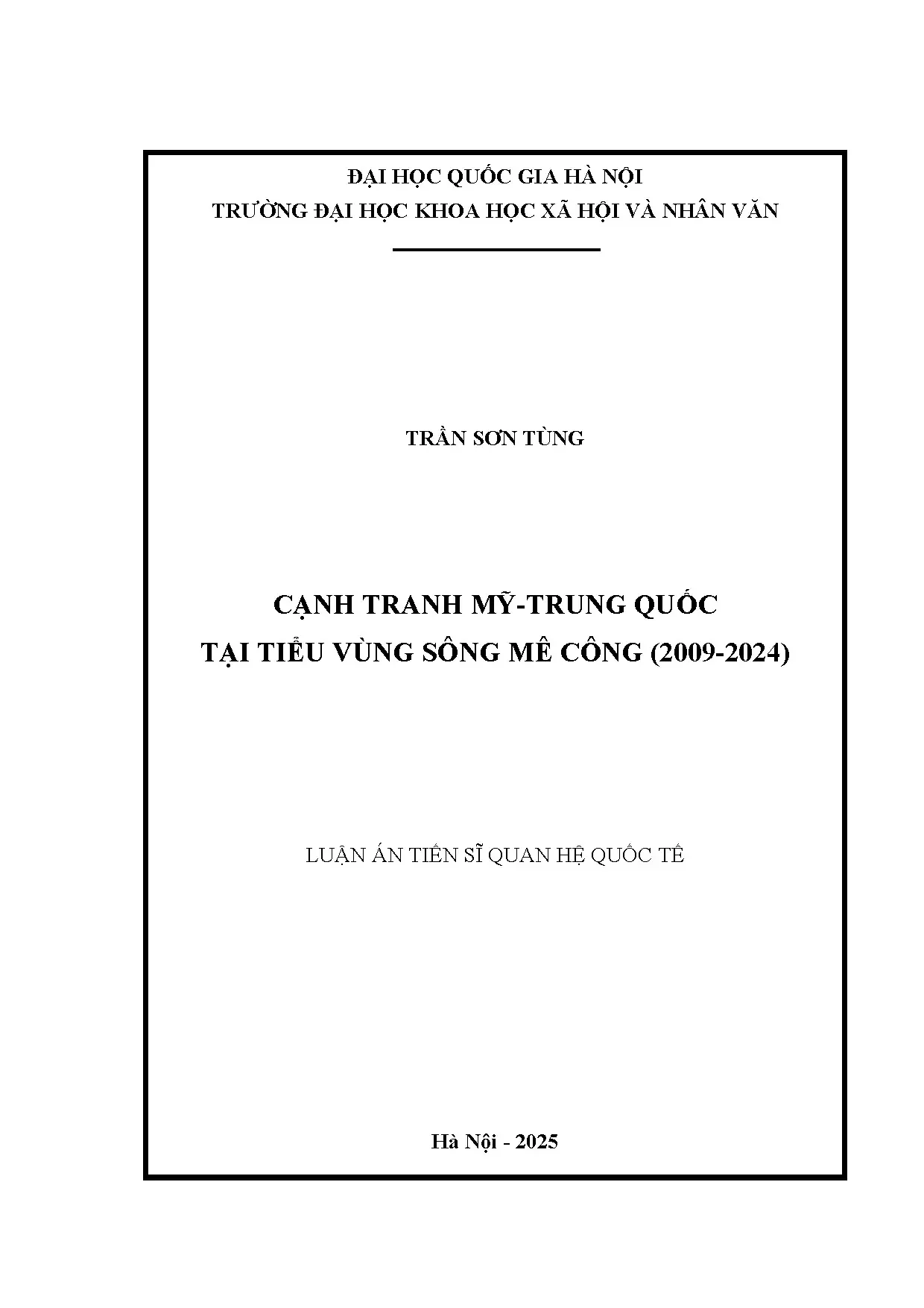 Cạnh tranh Mỹ - Trung Quốc tại tiểu vùng sông Mê Công