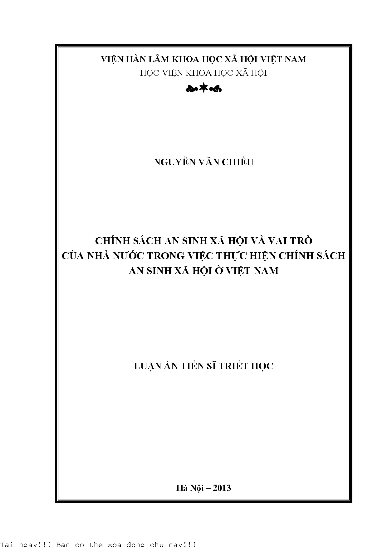 Chính sách an sinh xã hội và vai trò của nhà nước trong việc