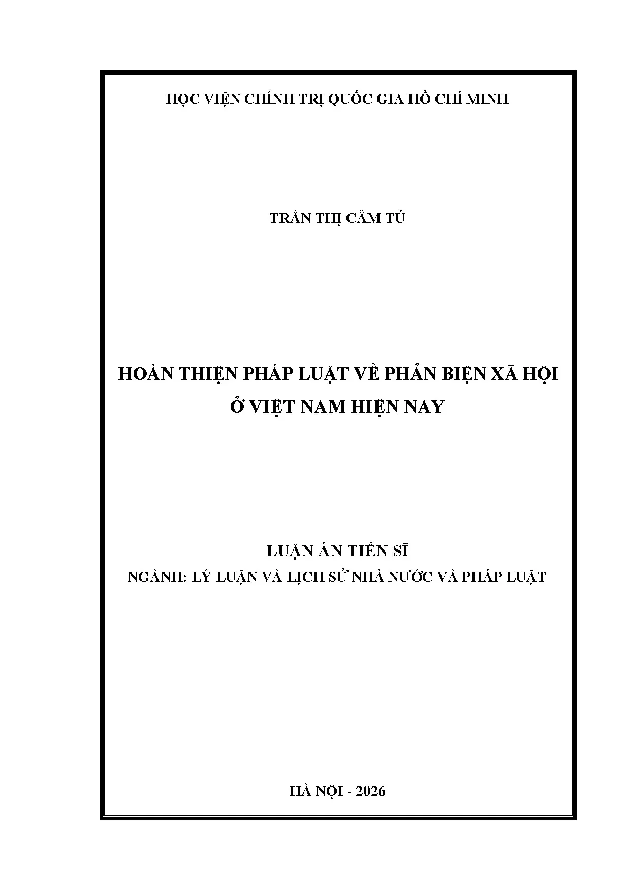 Hoàn thiện pháp luật phản biện xã hội Việt Nam