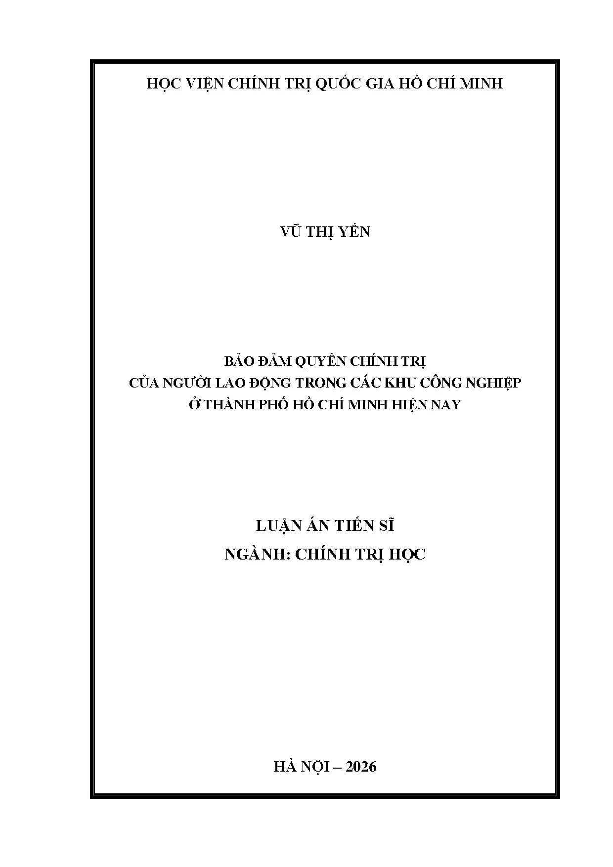 Đảm bảo quyền chính trị của người lao động