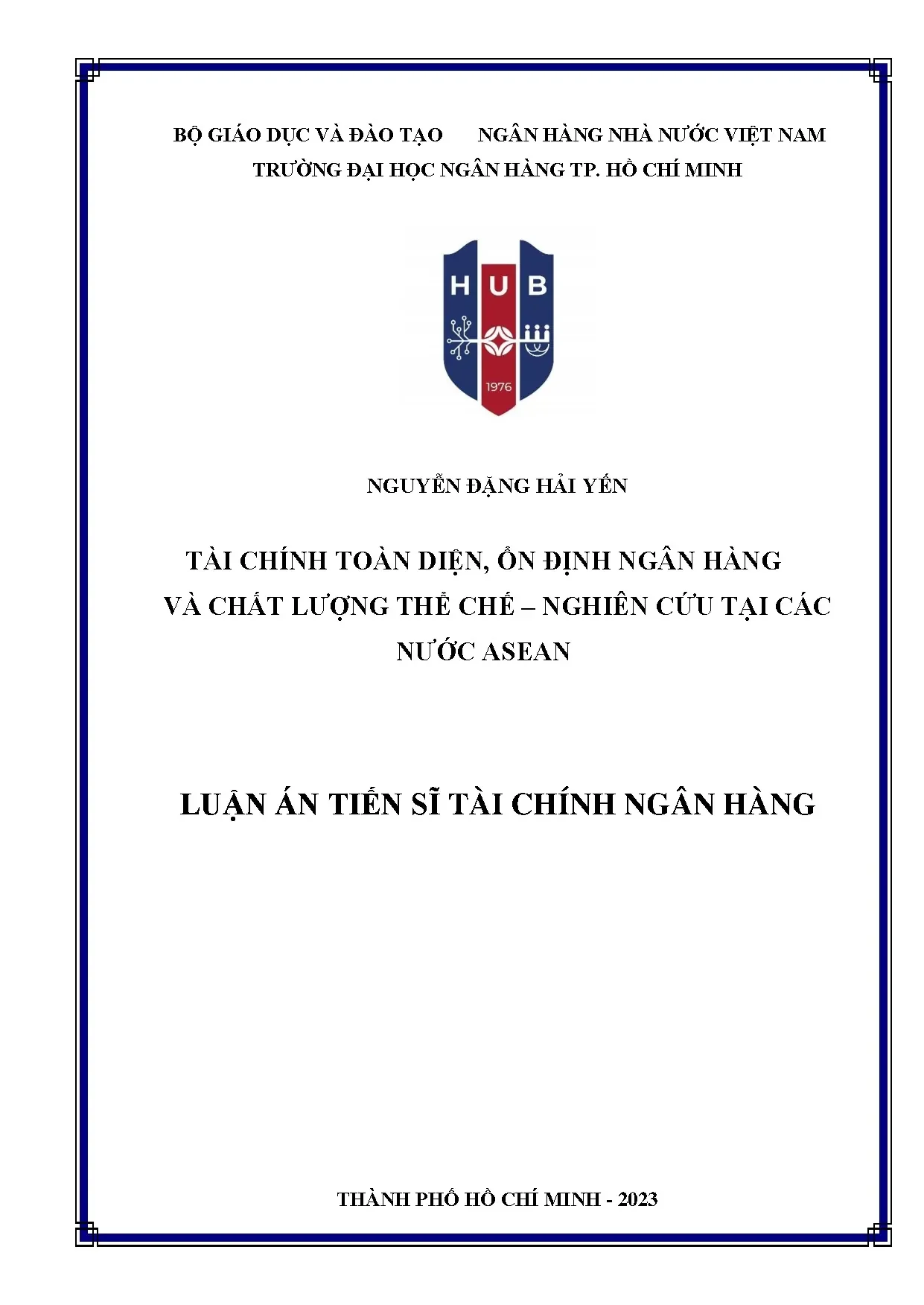 Tài chính toàn diện và ổn định ngân hàng tại ASEAN