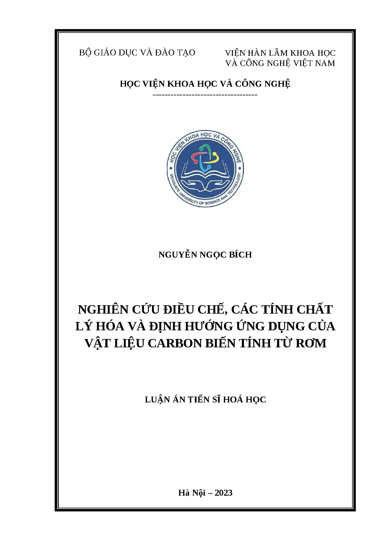 Vật liệu Carbon từ Rơm: Điều chế và Ứng dụng