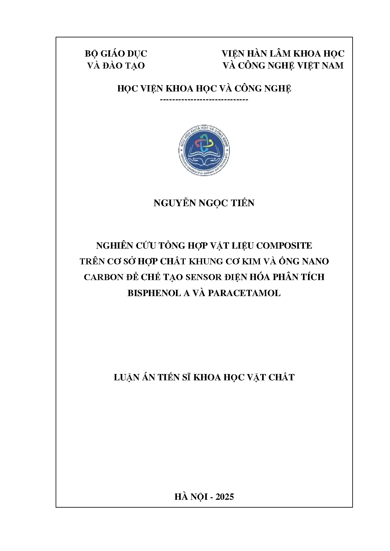 Vật liệu Composite MOF/CNT cho Cảm biến Điện hóa